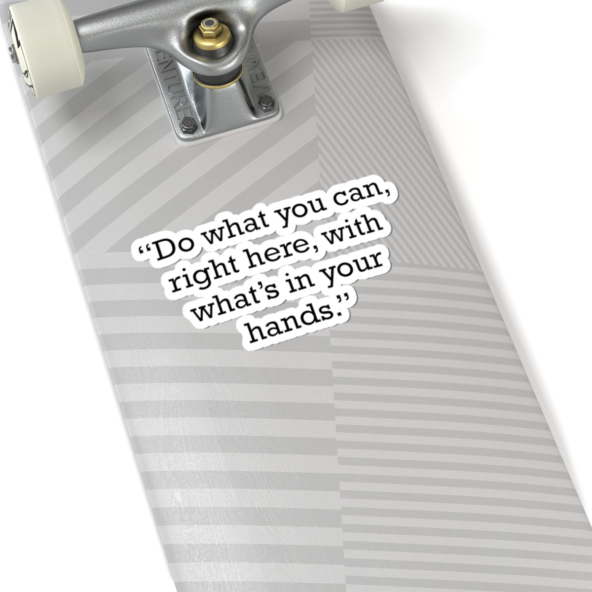 Quote 33 Do What You Vintage Retro Vinyl Sticker - Black Logo