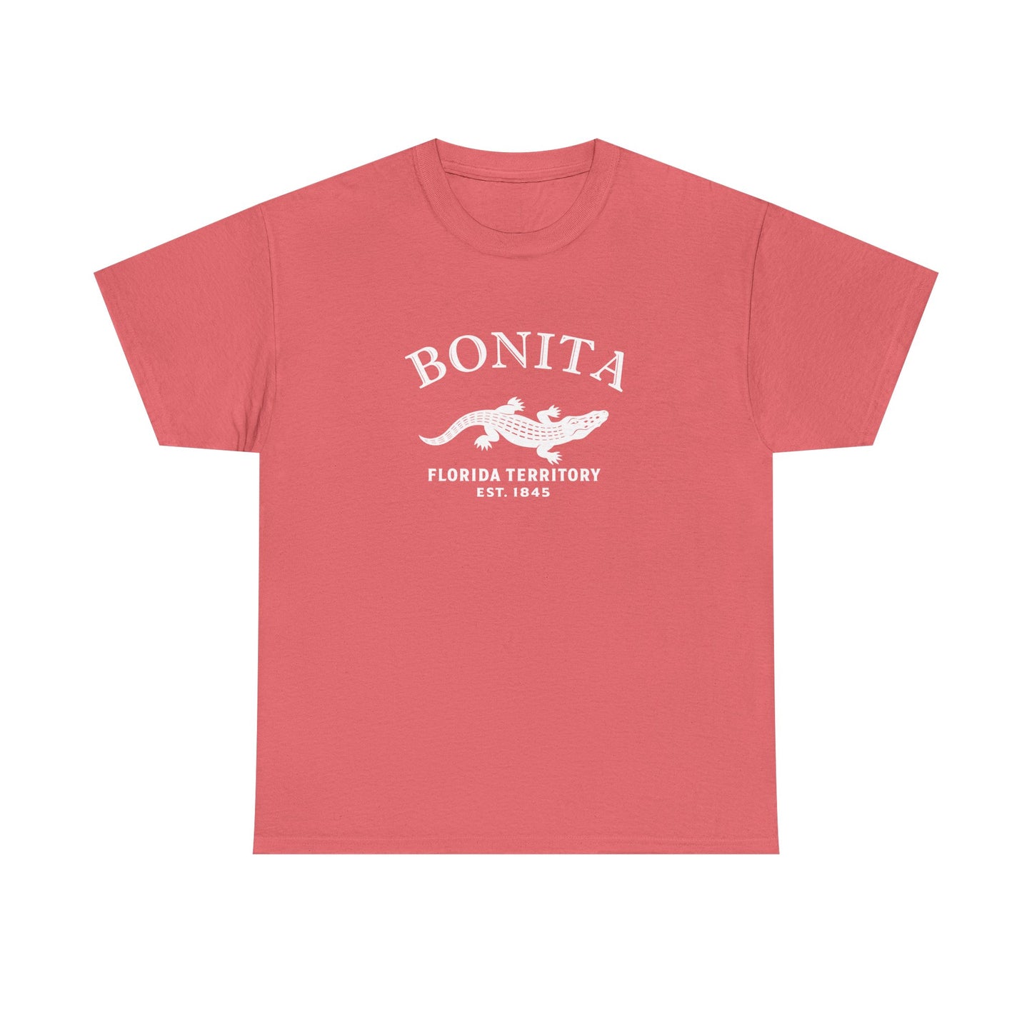 Bonita Florida Vintage Retro Unisex Heavy Cotton Tee - White Logo