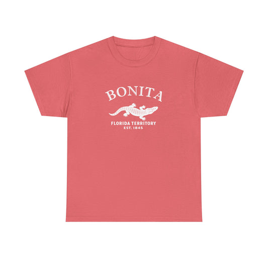 Bonita Florida Vintage Retro Unisex Heavy Cotton Tee - White Logo
