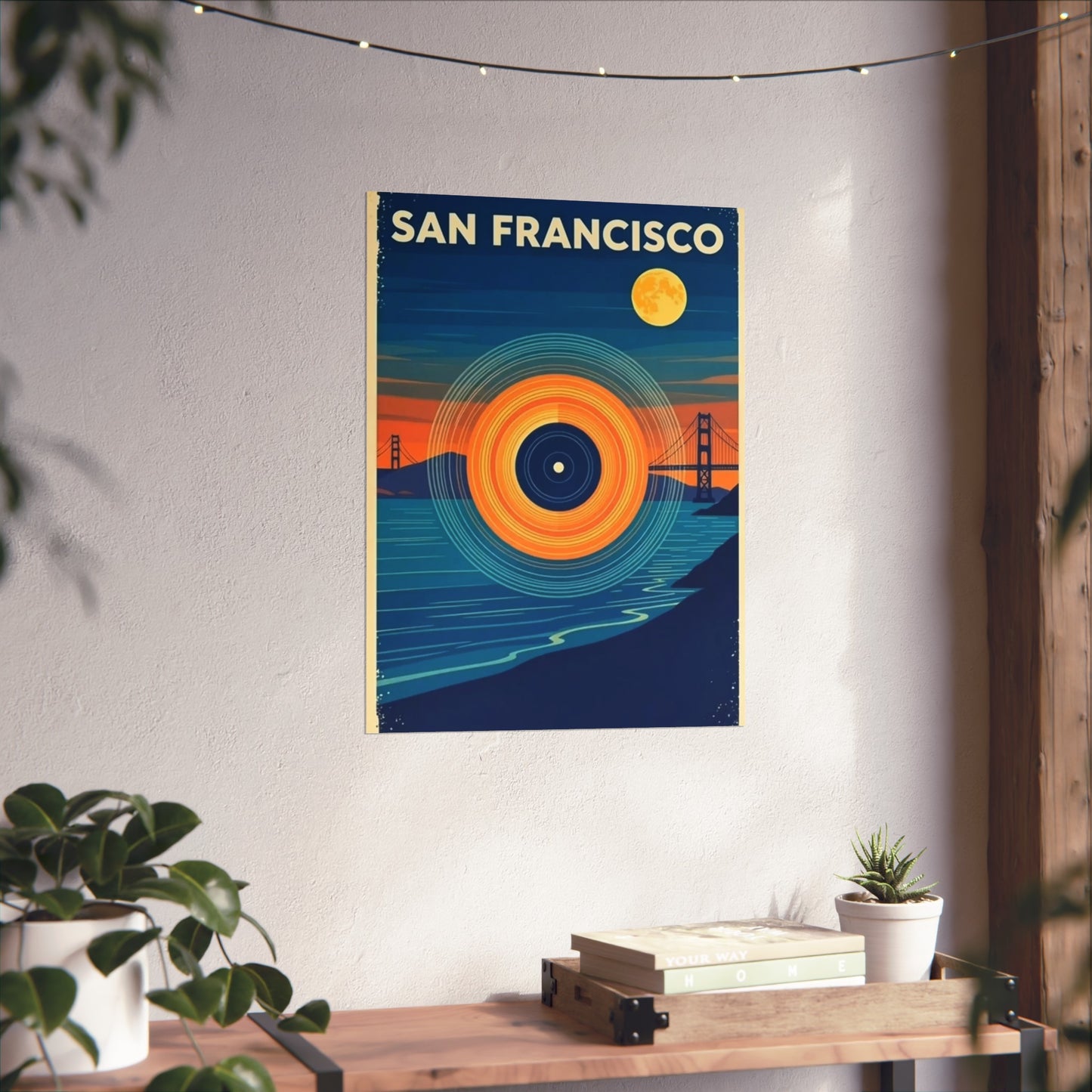 San Francisco California Vintage Retro Giclée Print Art Series Poster