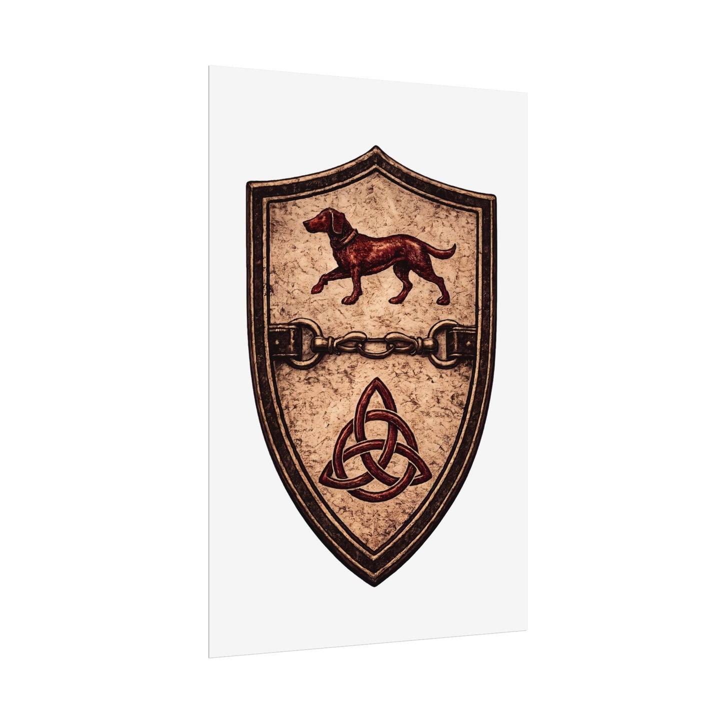 №108 Knight Crest Heraldic Poster — Live Your Best Knight · Temperantia Fiducia Perseverantia