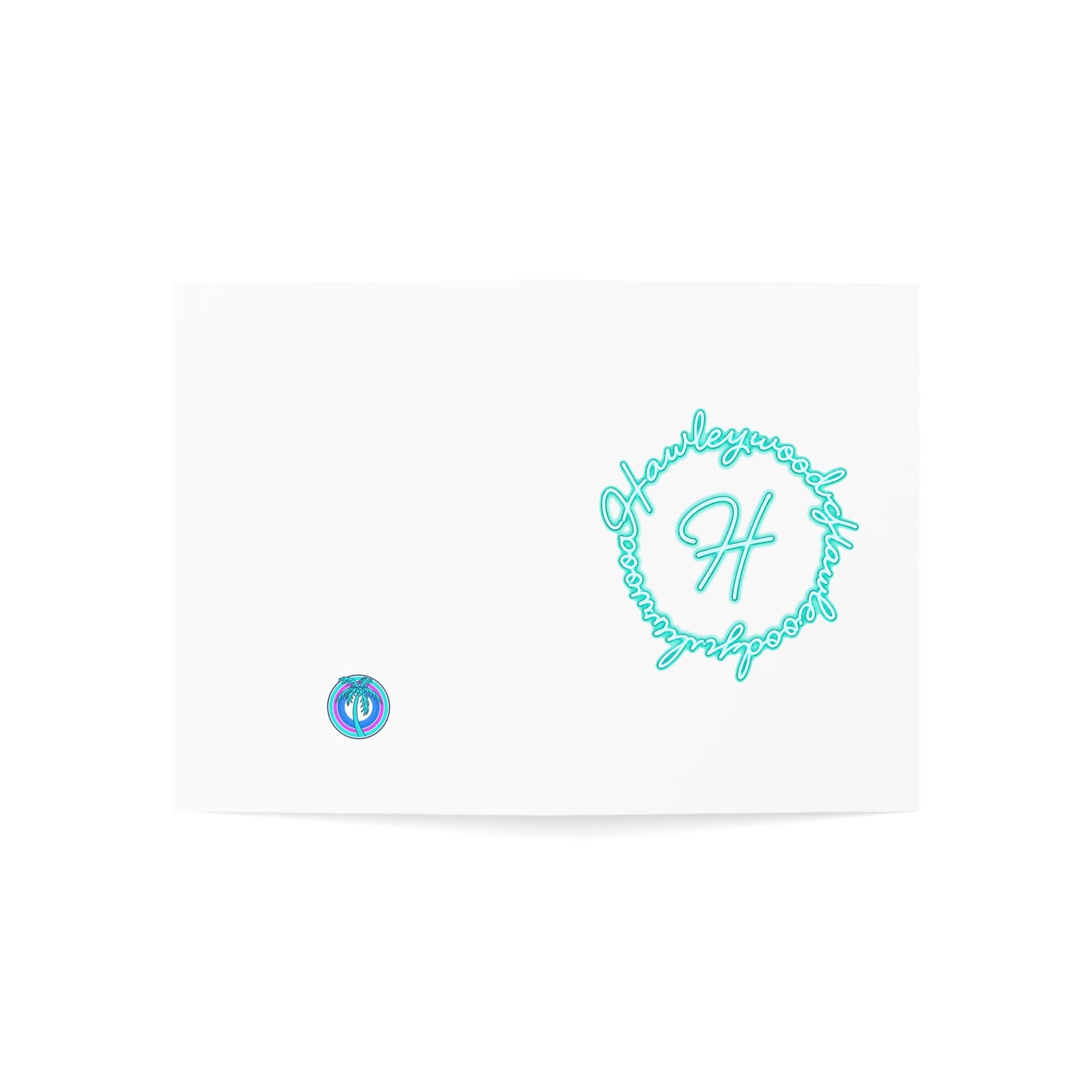 Hawleywood Vintage Retro Blank Card Set - Round Logo