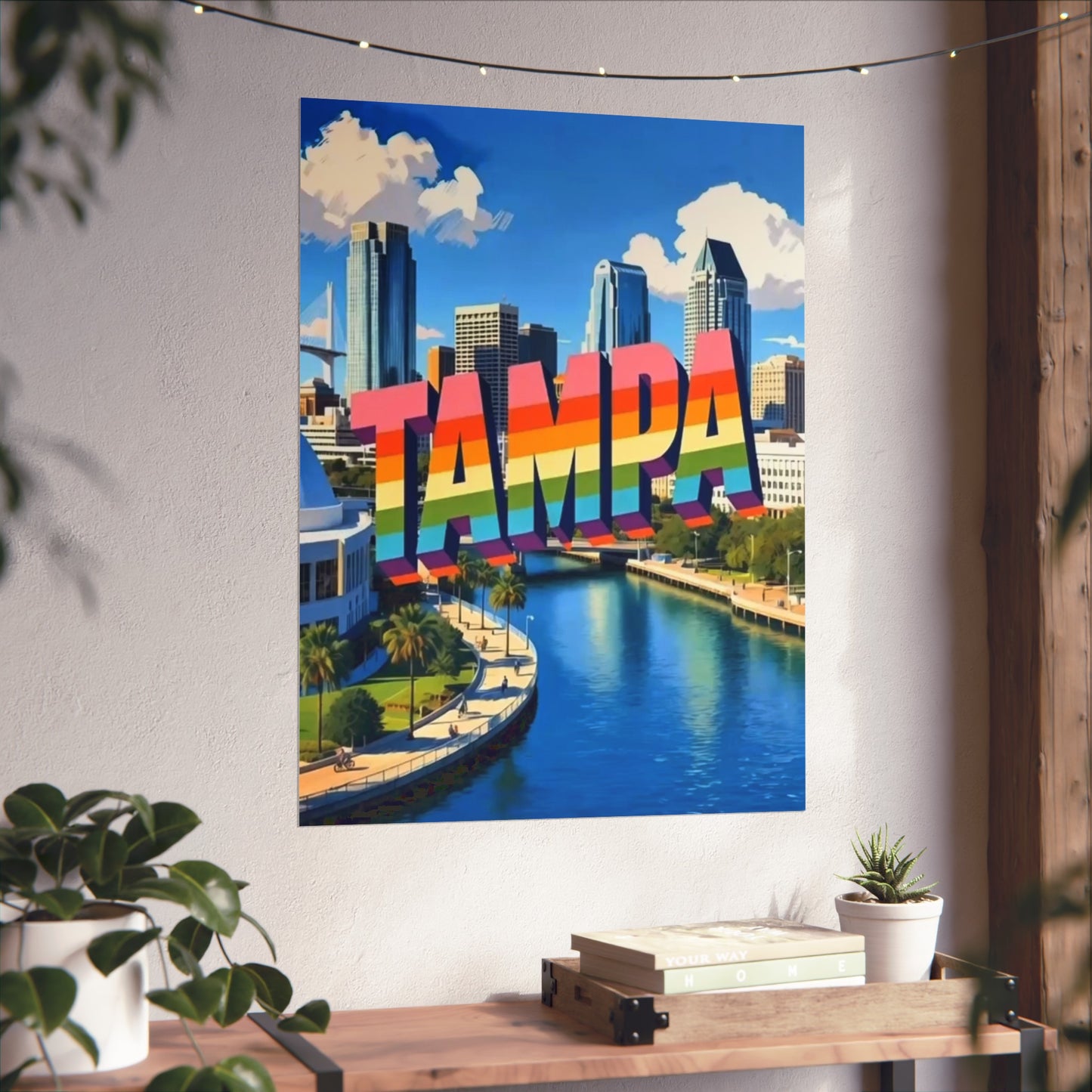 Tampa Florida Vintage Retro Giclée Print Art Series Poster