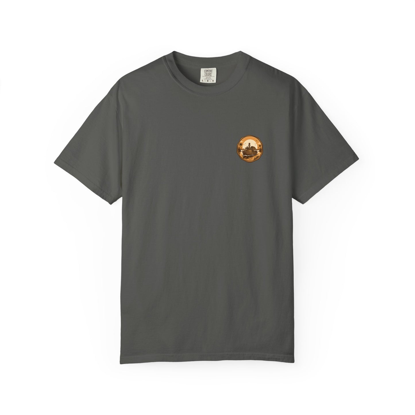 Vintage Retro Jungle River Steamboat Tee — Jungle Explorer