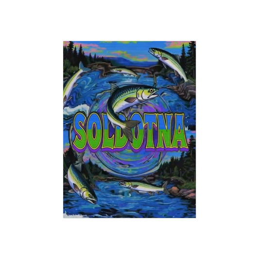 Soldotna Alaska Vintage Style Giclée Print Art Series Poster, 24" x 32" (Vertical)