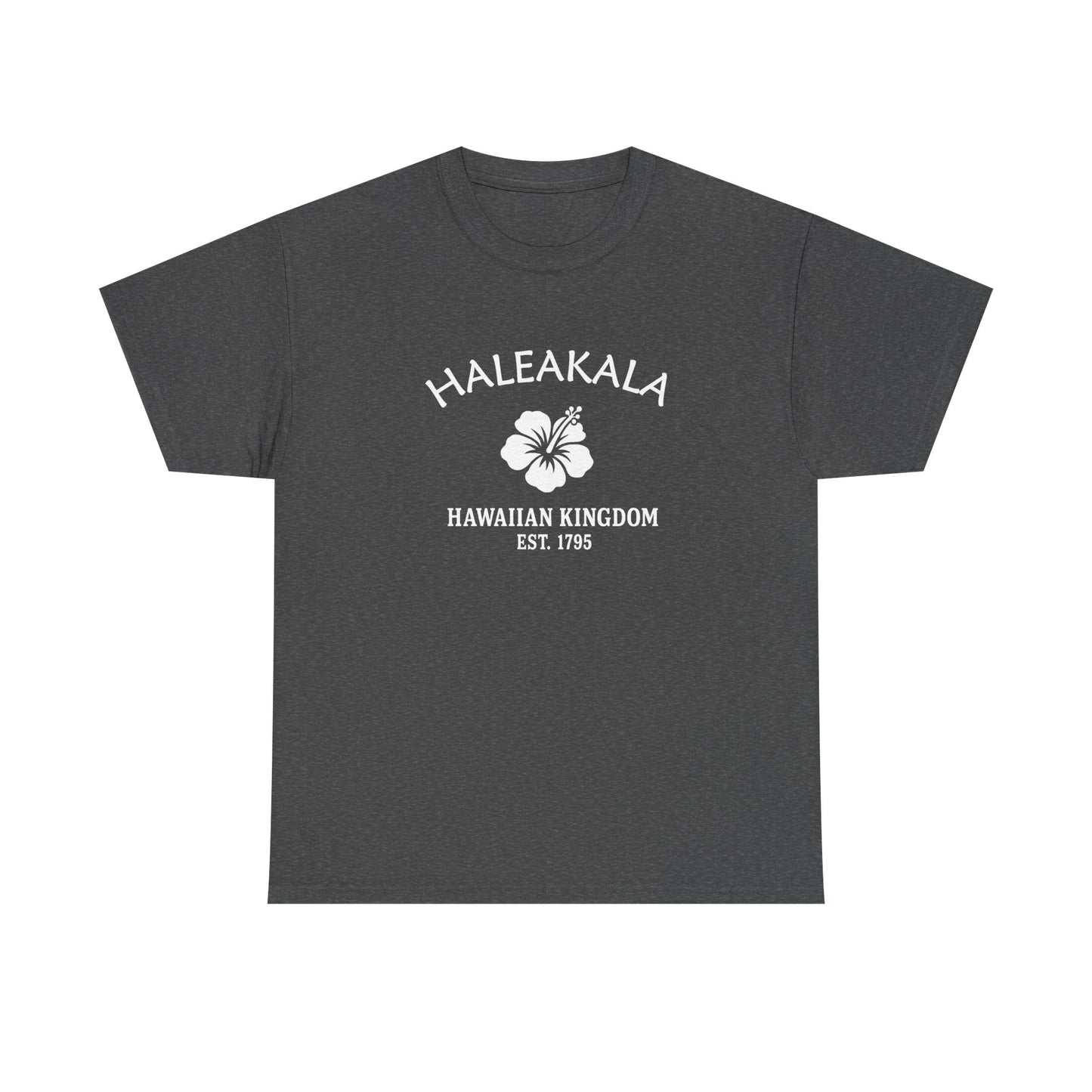 Haleakala Hawaii Vintage Retro Unisex Heavy Cotton Tee - White Logo