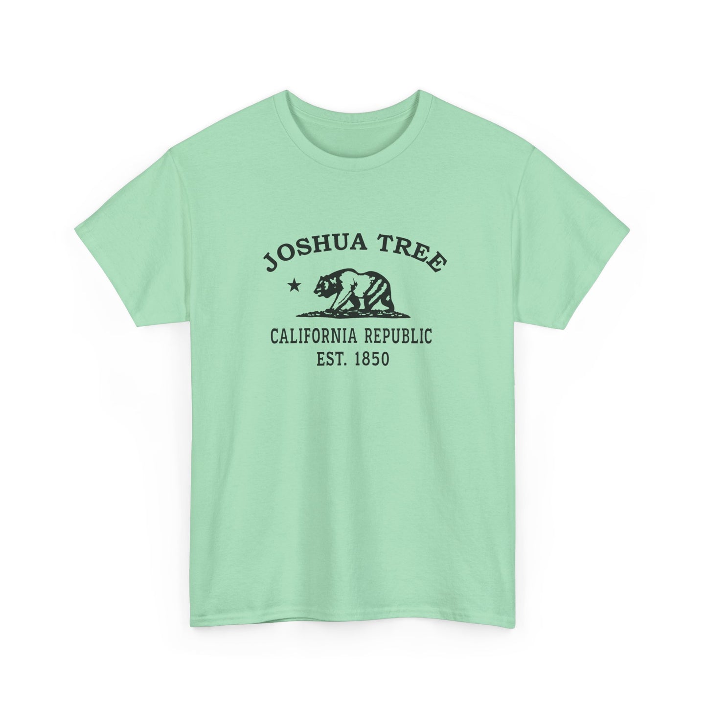 Joshua Tree California Vintage Retro Unisex Heavy Cotton Tee - Black Logo