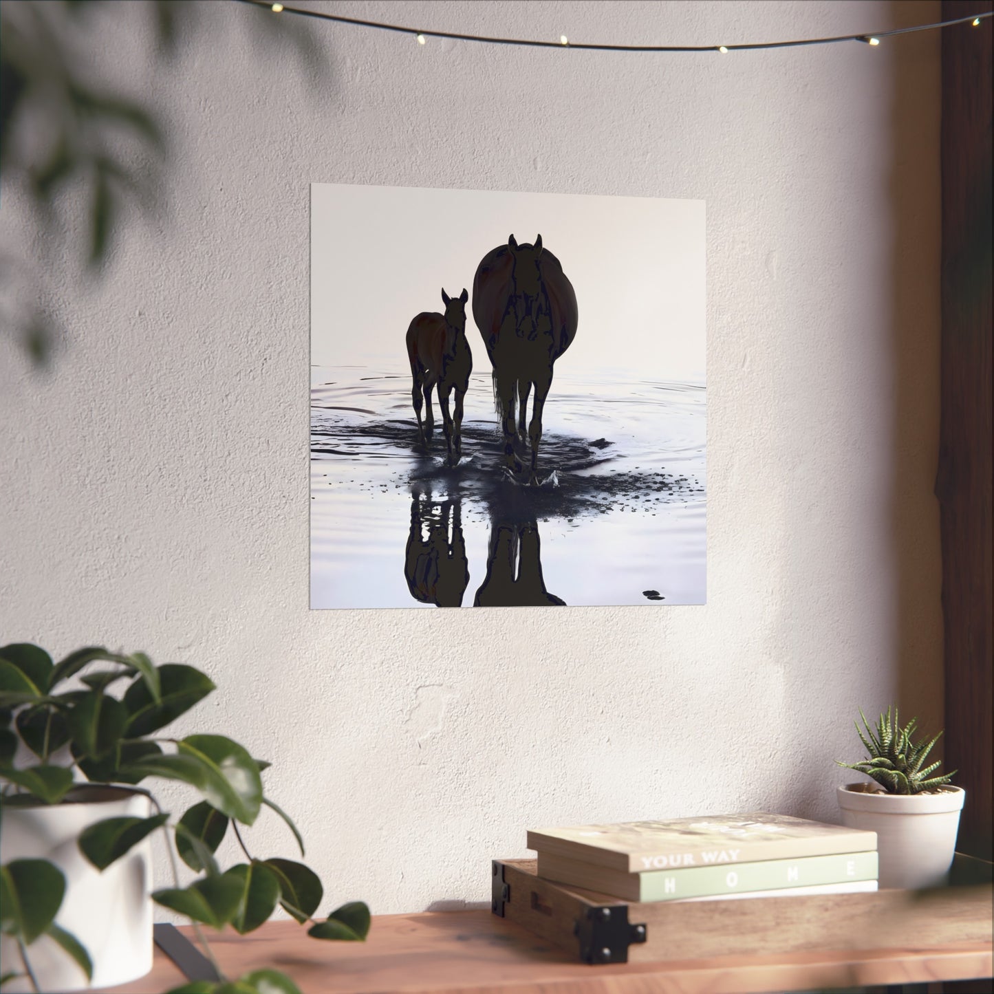 Mare and Foal - Tide & Light Series Giclée Unframed Poster
