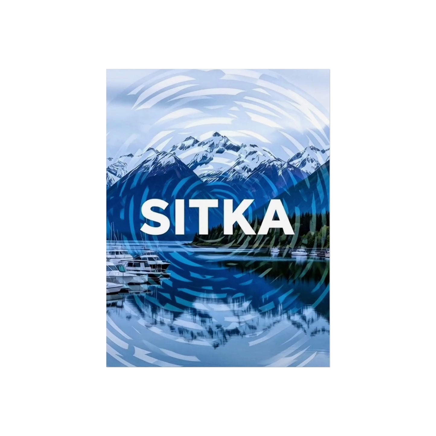 Sitka Alaska Vintage Retro Giclée Print Art Series Poster