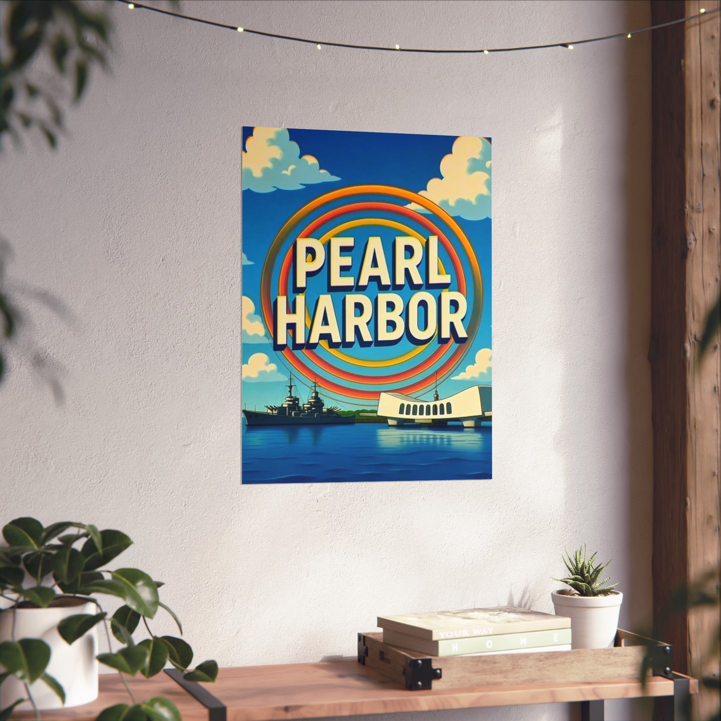 Pearl Harbor Hawaii Vintage Retro Giclée Print Art Series Poster