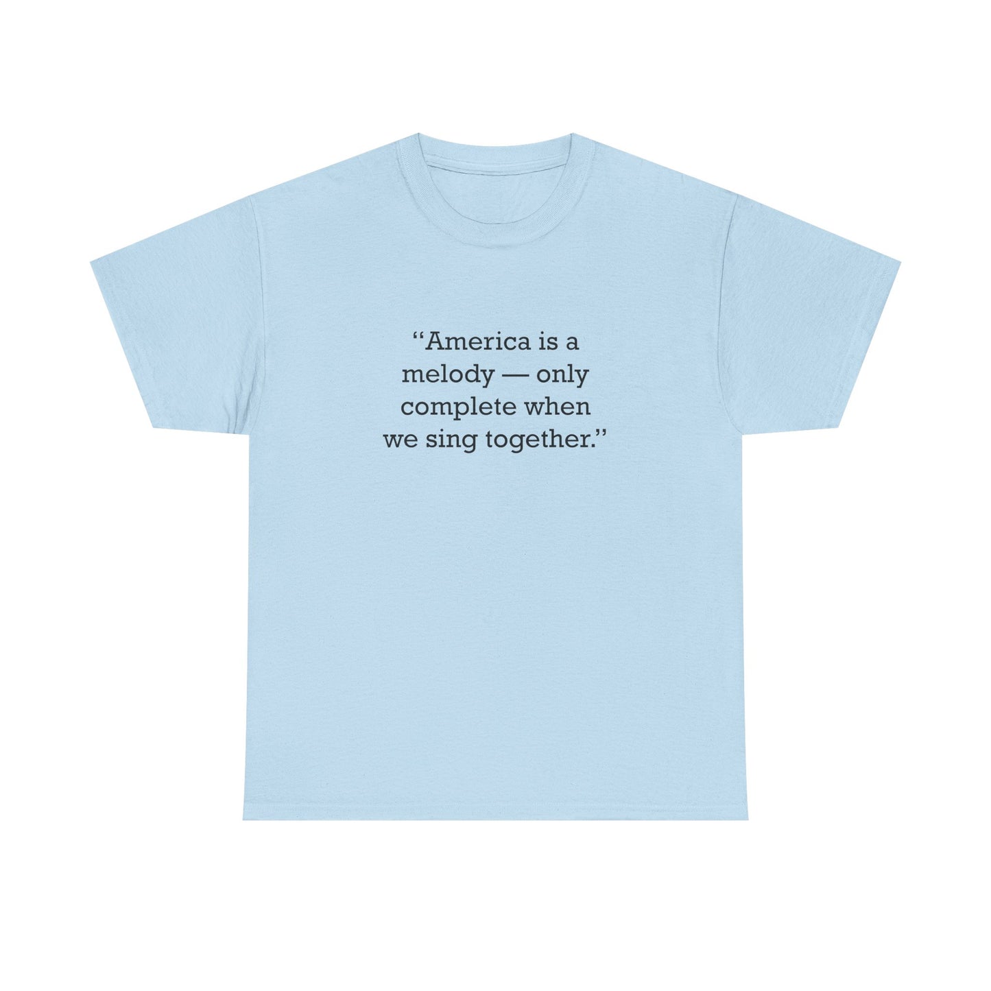 Quote 33 America Is A Vintage Retro Unisex Heavy Cotton Tee - Black Logo