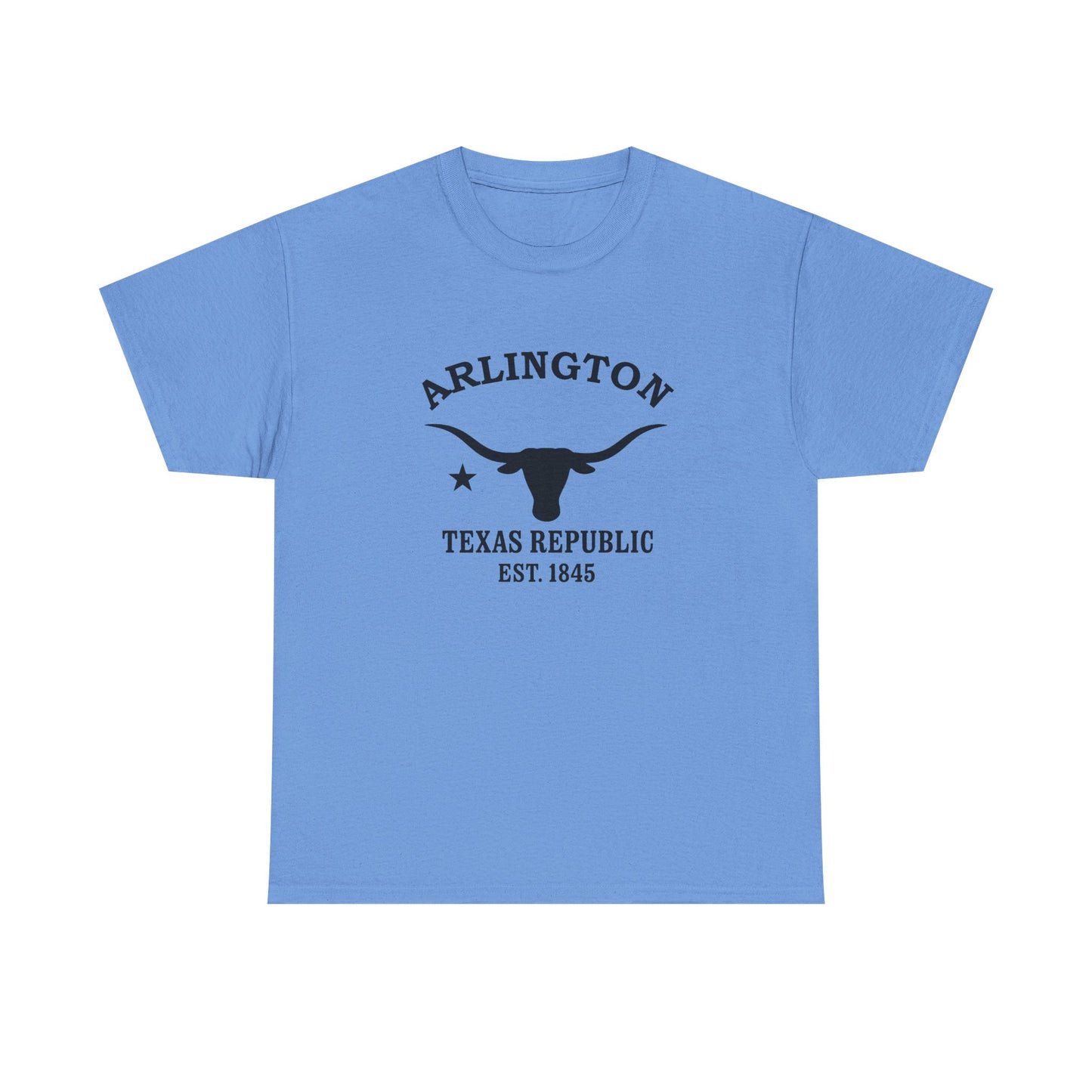 Arlington Texas Vintage Retro Unisex Heavy Cotton Tee - Black Logo
