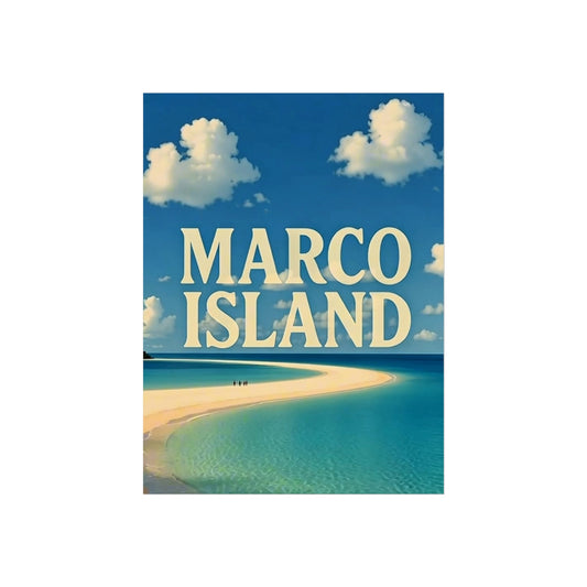 Marco Island Florida Vintage Retro Giclée Print Art Series Poster