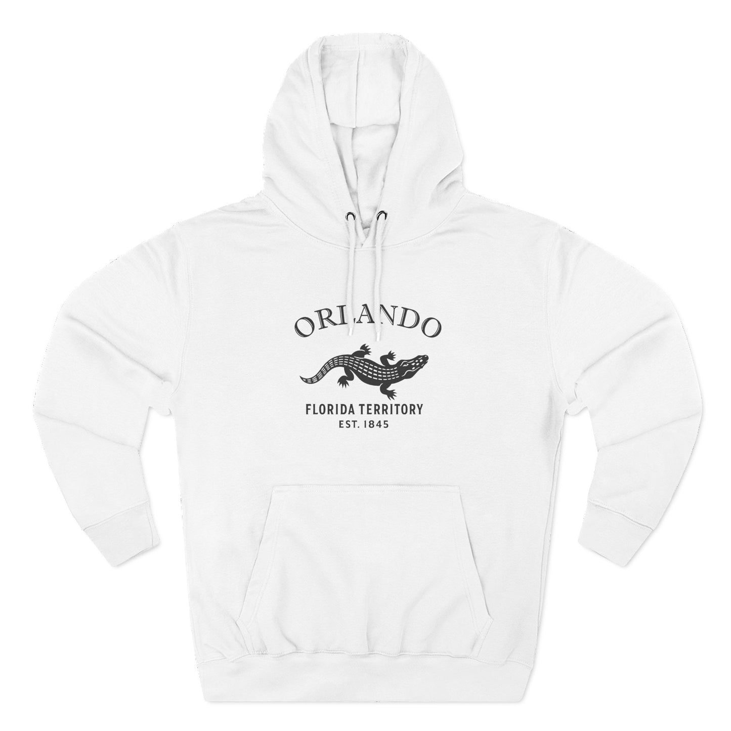 Orlando Florida Vintage Retro Unisex Heavy Cotton Hoodie - Black Logo