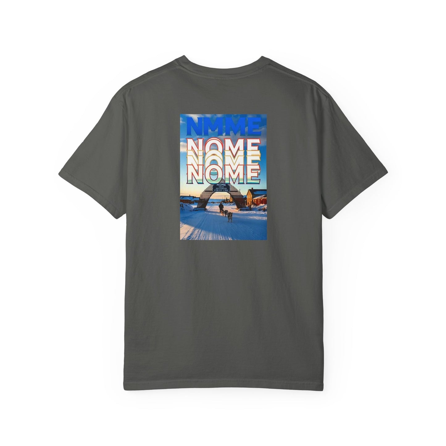Nome Alaska Vintage Retro Back Printed Art Series Cotton Tee - Black Logo