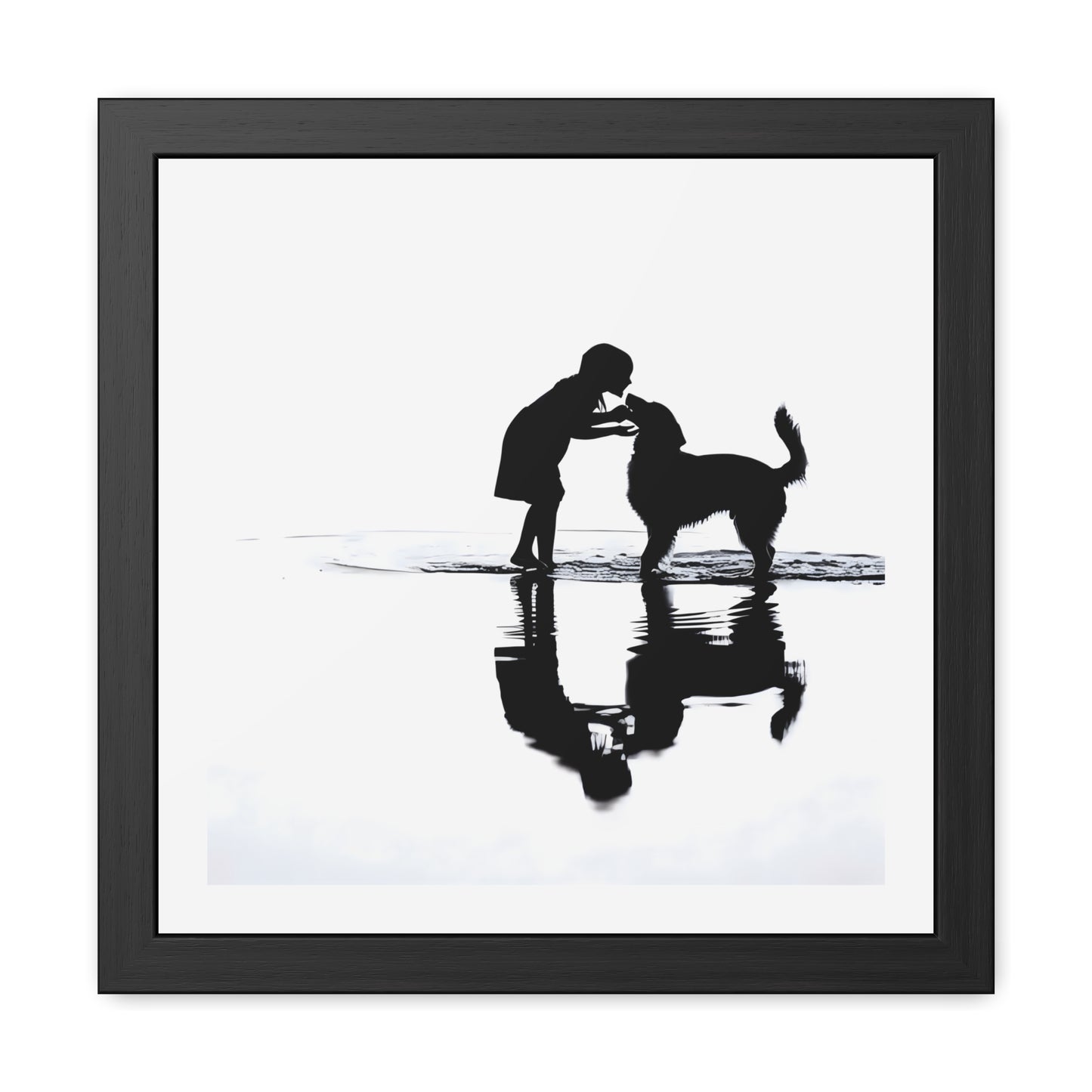 Kiss at Low Tide - Tide & Light Series Framed Poster