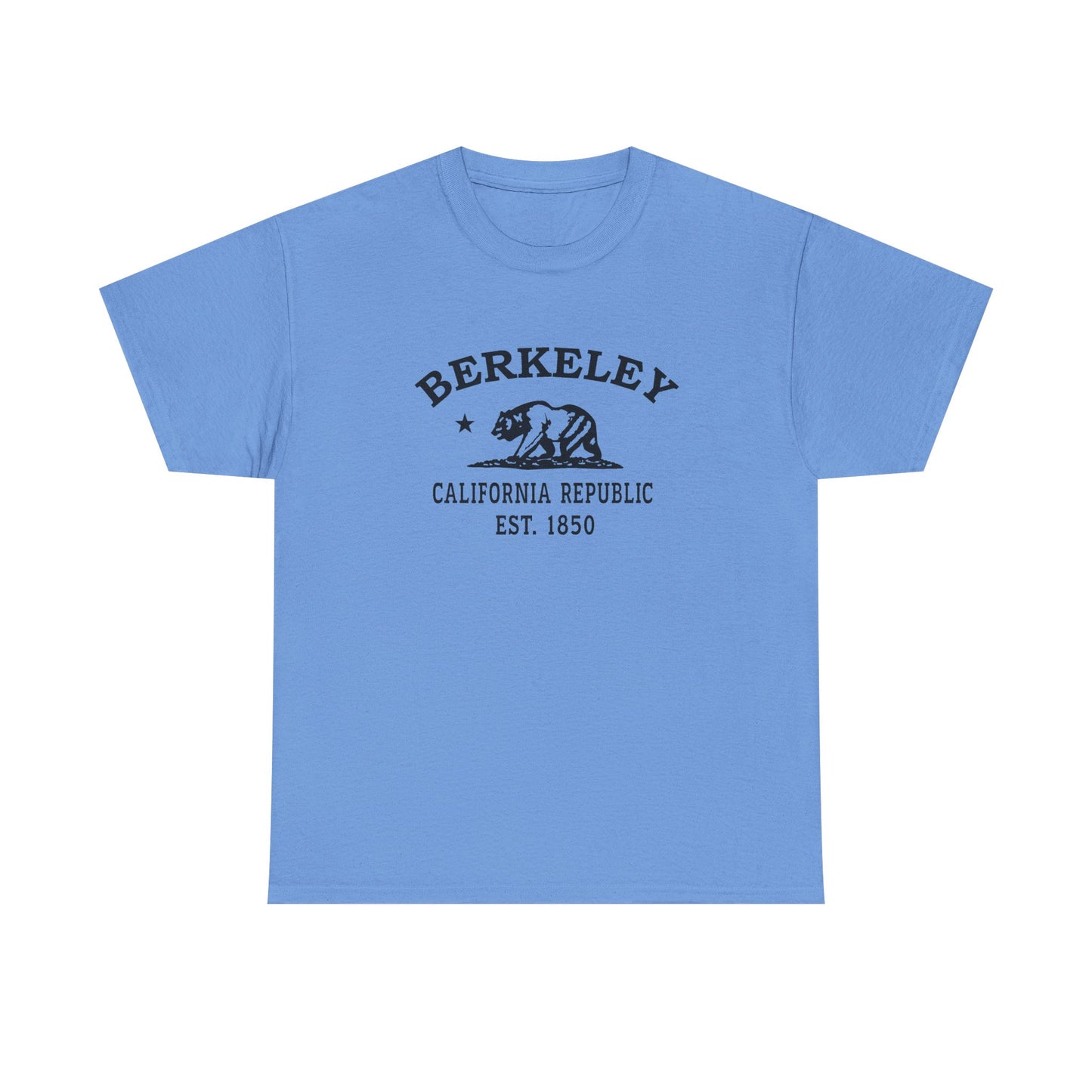 Berkeley California Vintage Retro Unisex Heavy Cotton Tee - Black Logo
