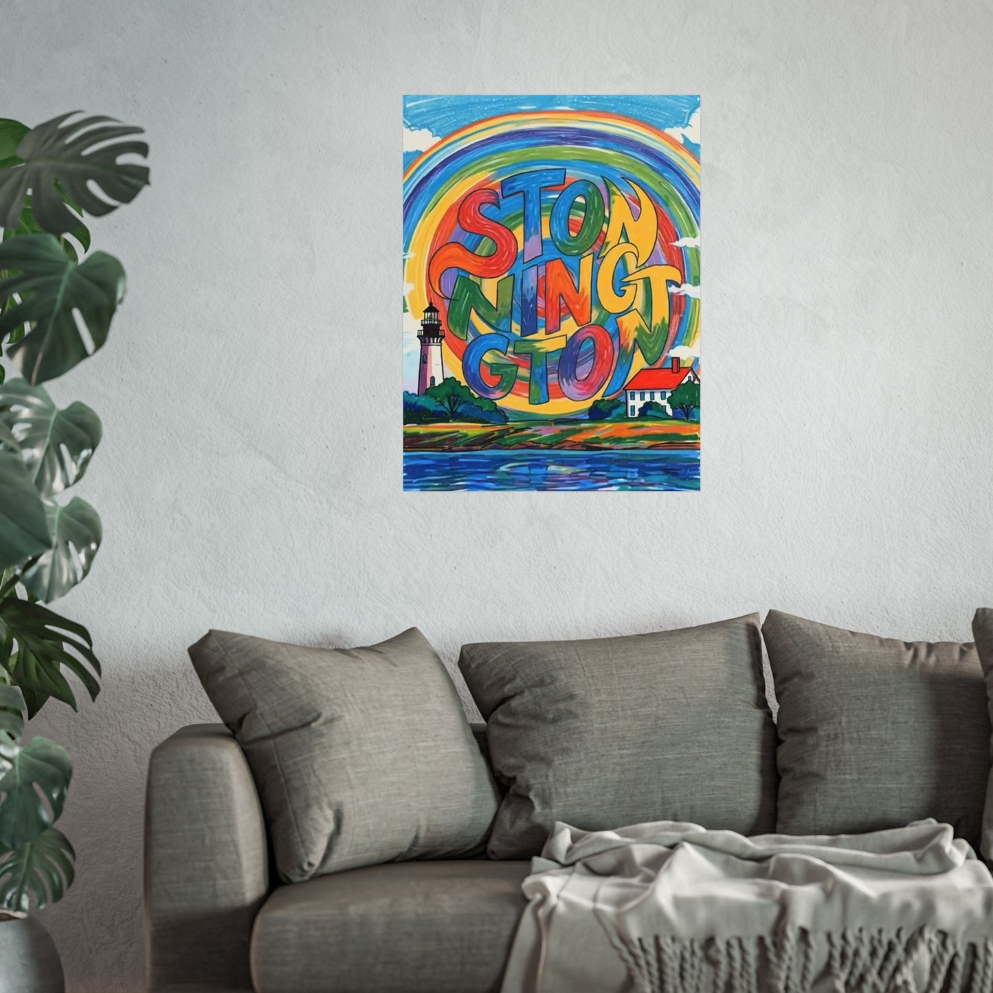 Stonington Connecticut Vintage Retro Giclée Print Art Series Poster