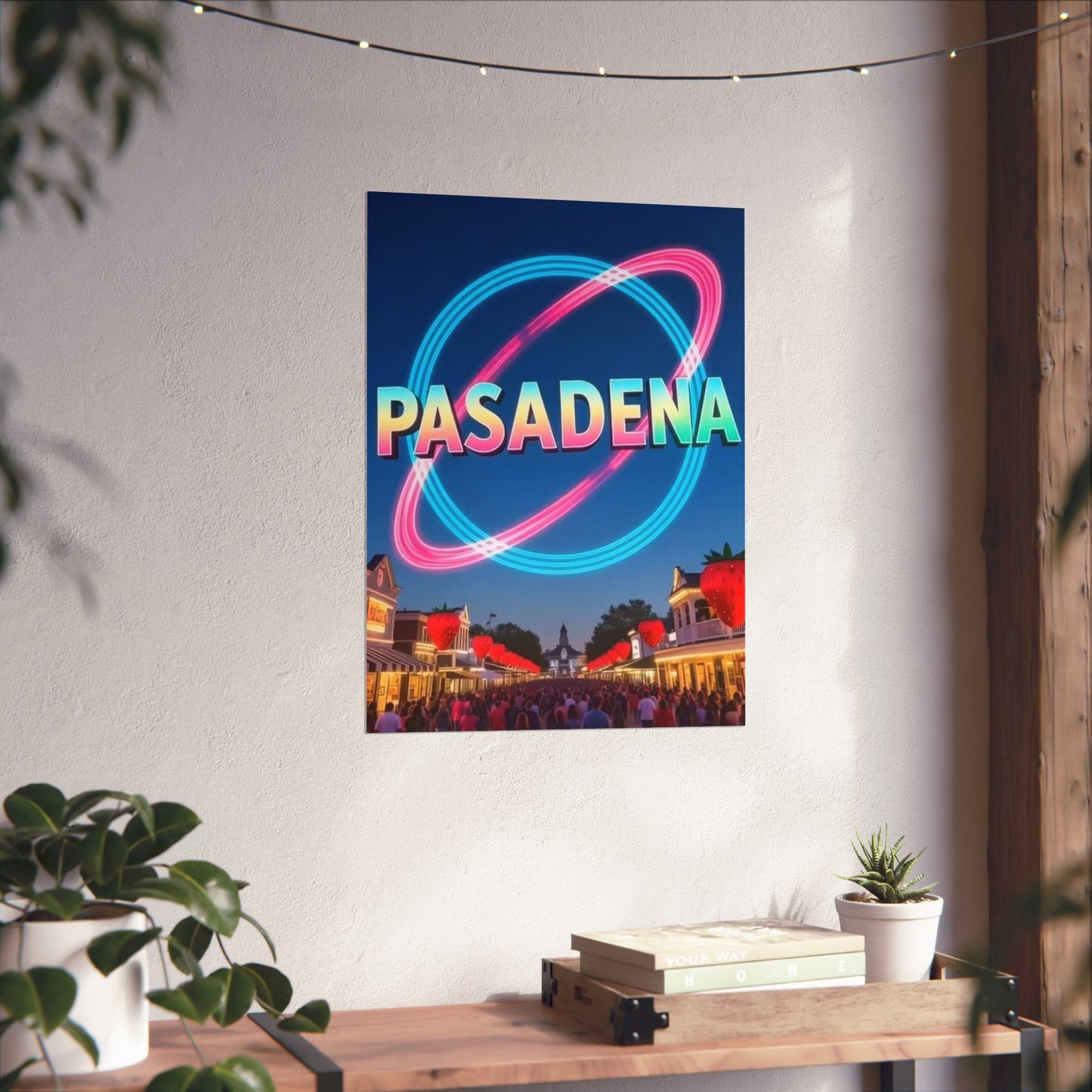 Pasadena Texas Vintage Retro Giclée Print Art Series Poster