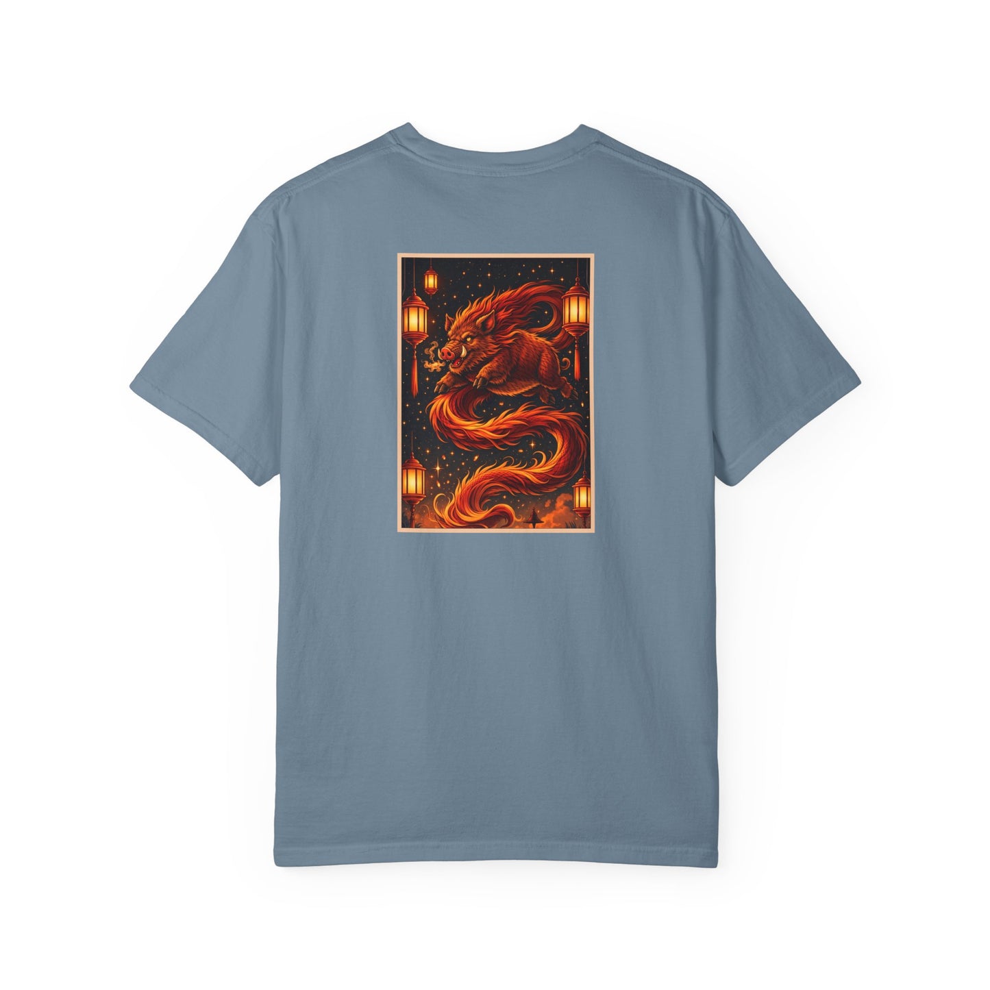 Zodiac Year of the Pig (2019+) Vintage Retro Art Series Cotton Tee