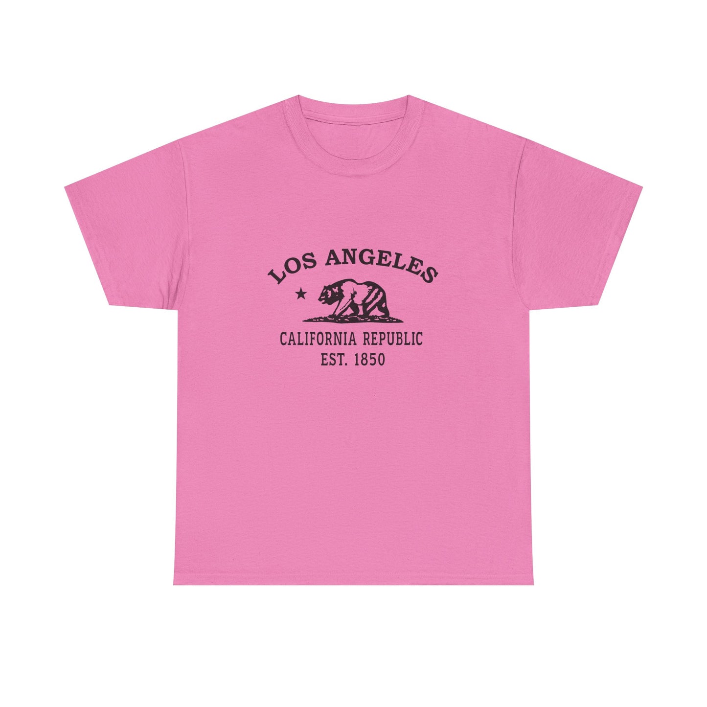 Los Angeles California Vintage Retro Unisex Heavy Cotton Tee - Black Logo