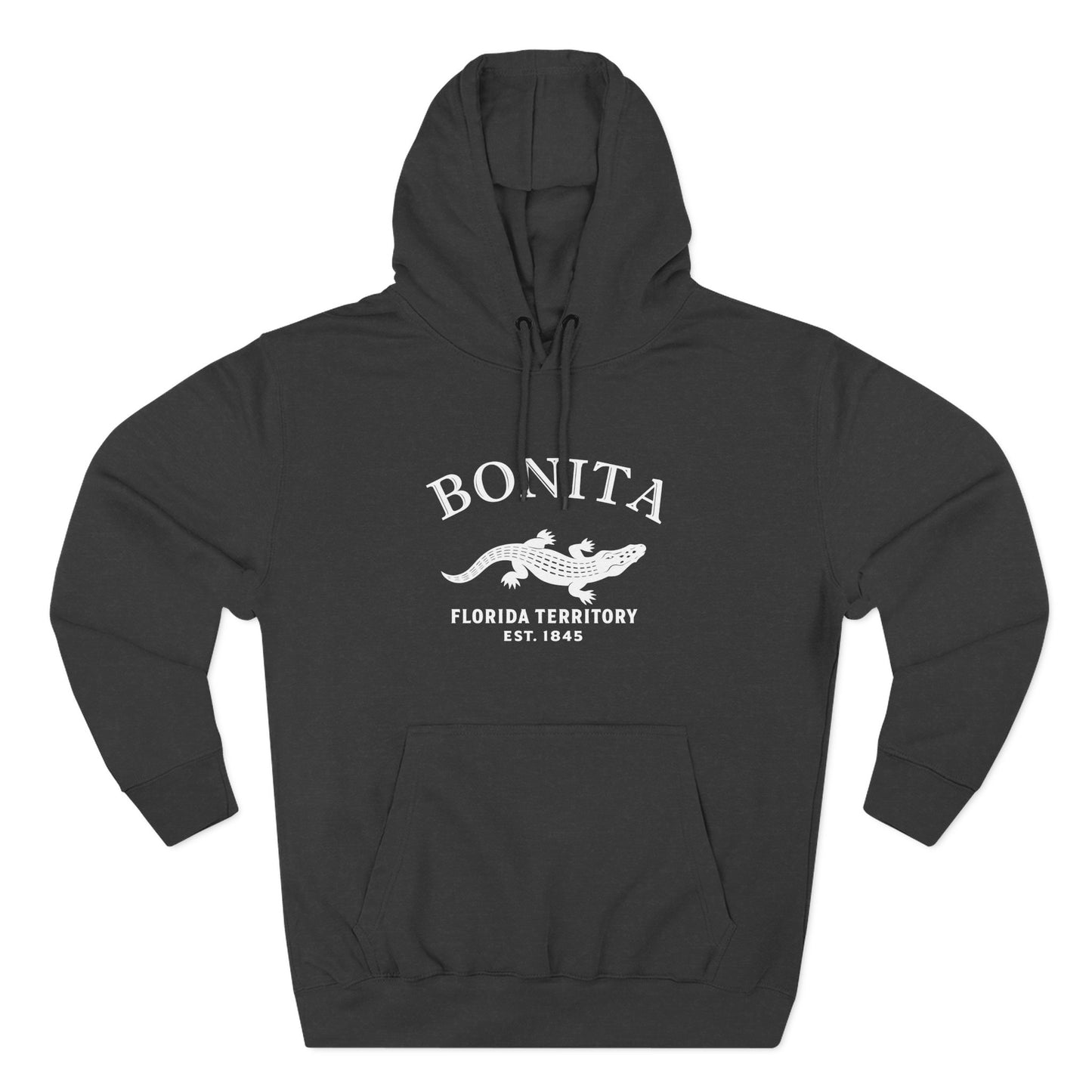 Bonita Florida Vintage Retro Unisex Heavy Cotton Hoodie - White Logo