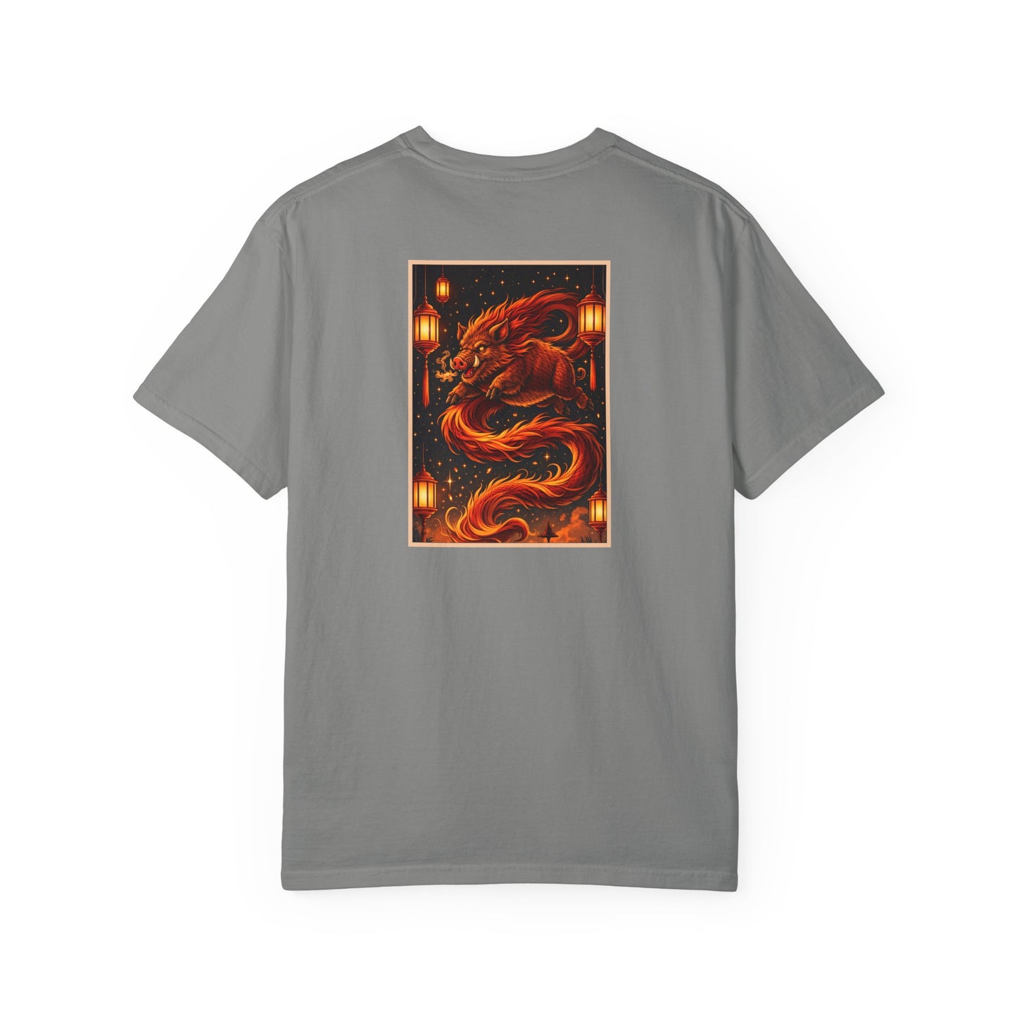 Zodiac Year of the Pig (2019+) Vintage Retro Art Series Cotton Tee