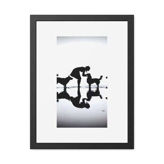 Shoreline Gathering - Tide & Light Series Framed Poster