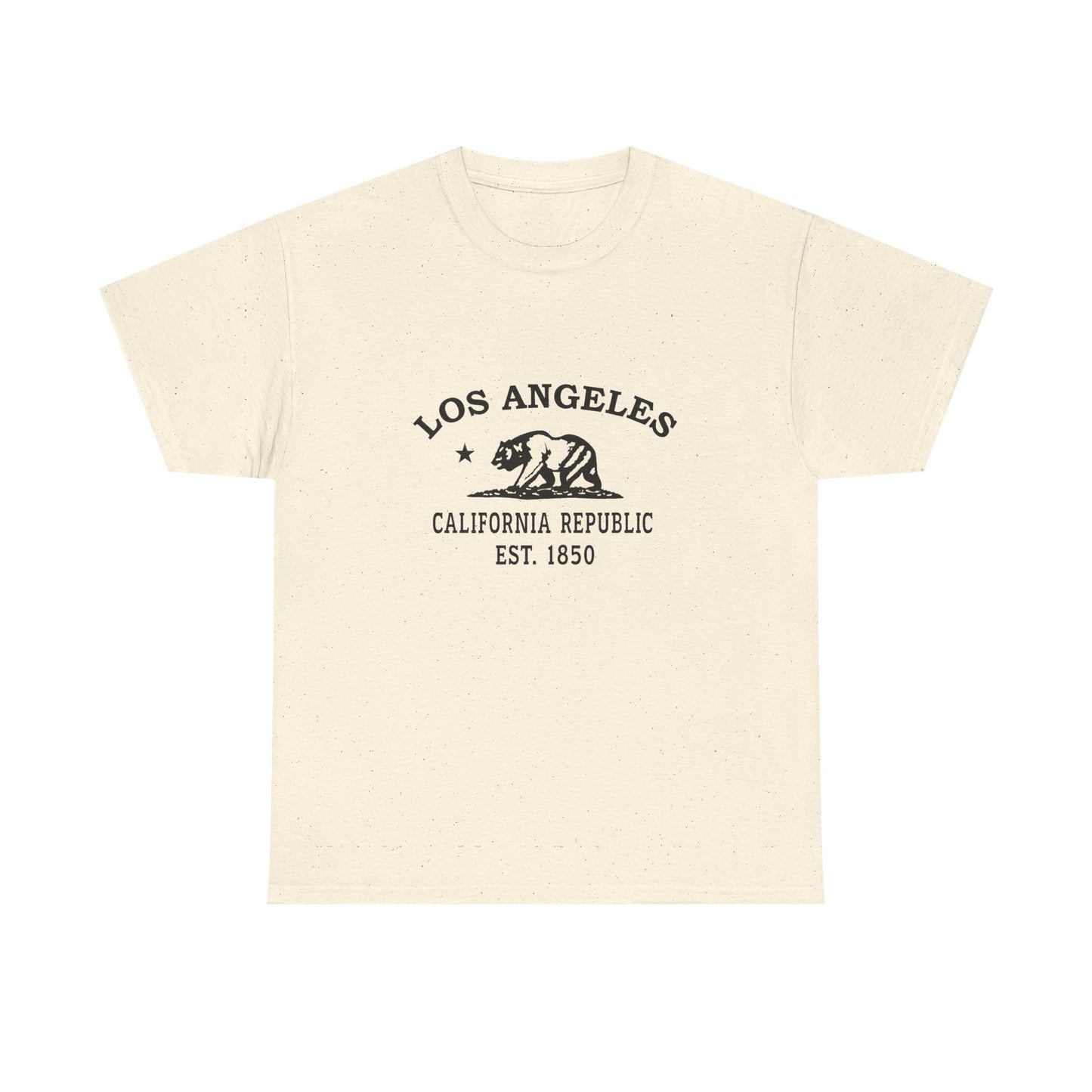 Los Angeles California Vintage Retro Unisex Heavy Cotton Tee - Black Logo