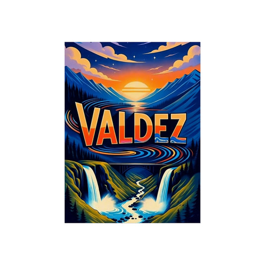 Valdez Alaska Vintage Retro Giclée Print Art Series Poster