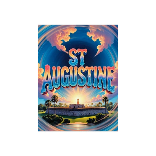 St Augustine Florida Vintage Retro Giclée Print Art Series Poster