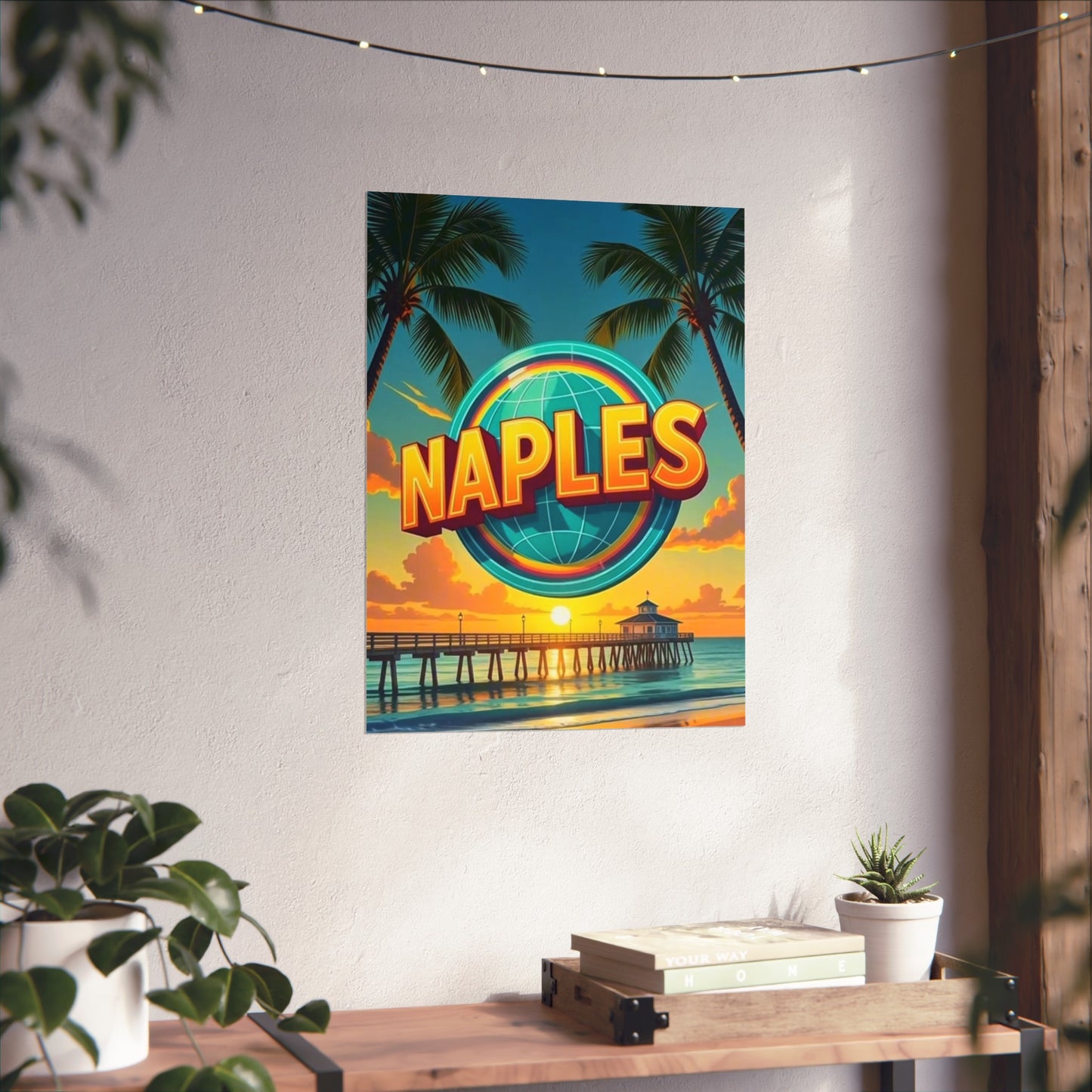 Naples Florida Vintage Retro Giclée Print Art Series Poster