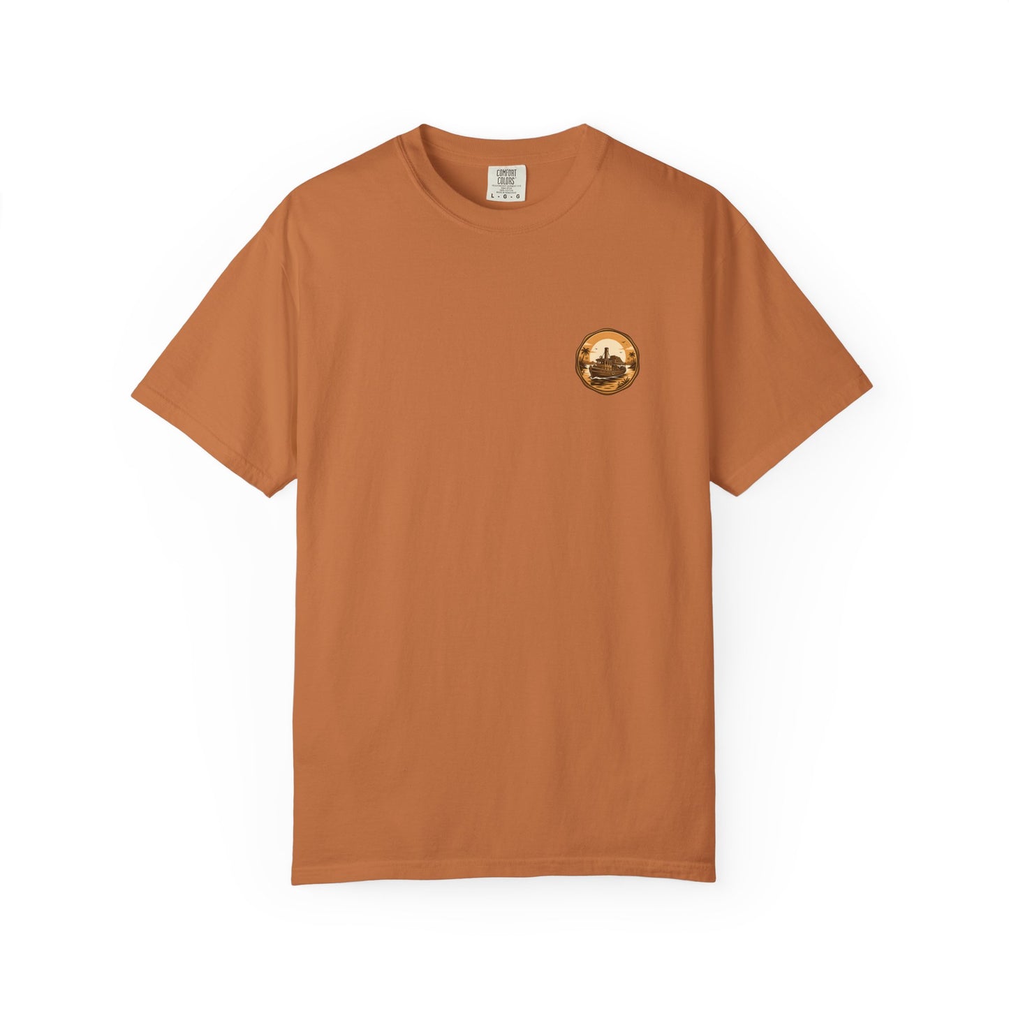 Vintage Retro Jungle River Steamboat Tee — Jungle Explorer