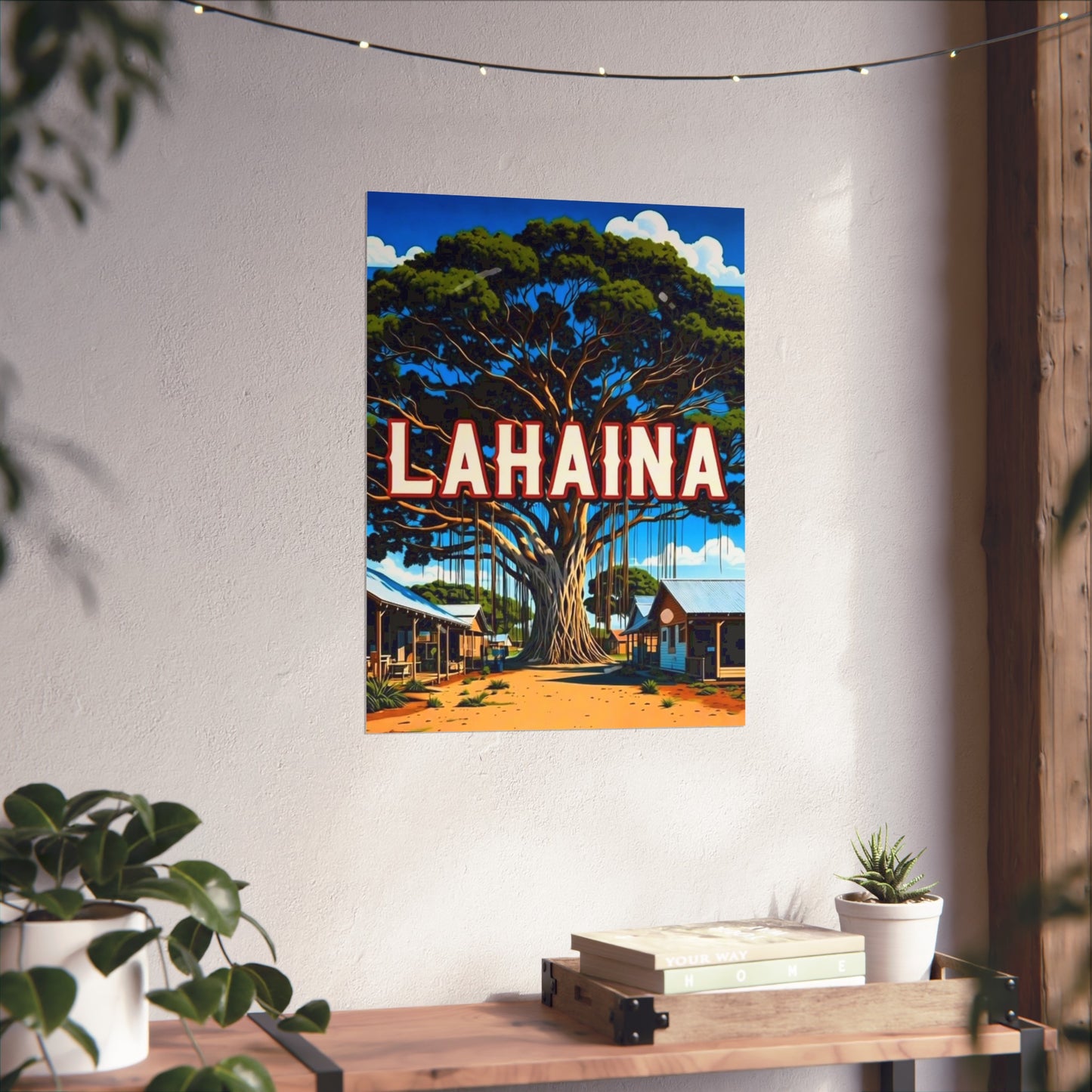 Lahaina Hawaii Vintage Retro Giclée Print Art Series Poster