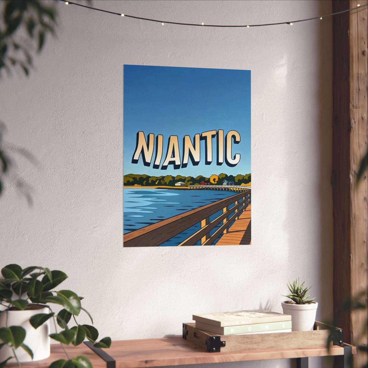 Niantic Connecticut Vintage Retro Giclée Print Art Series Poster
