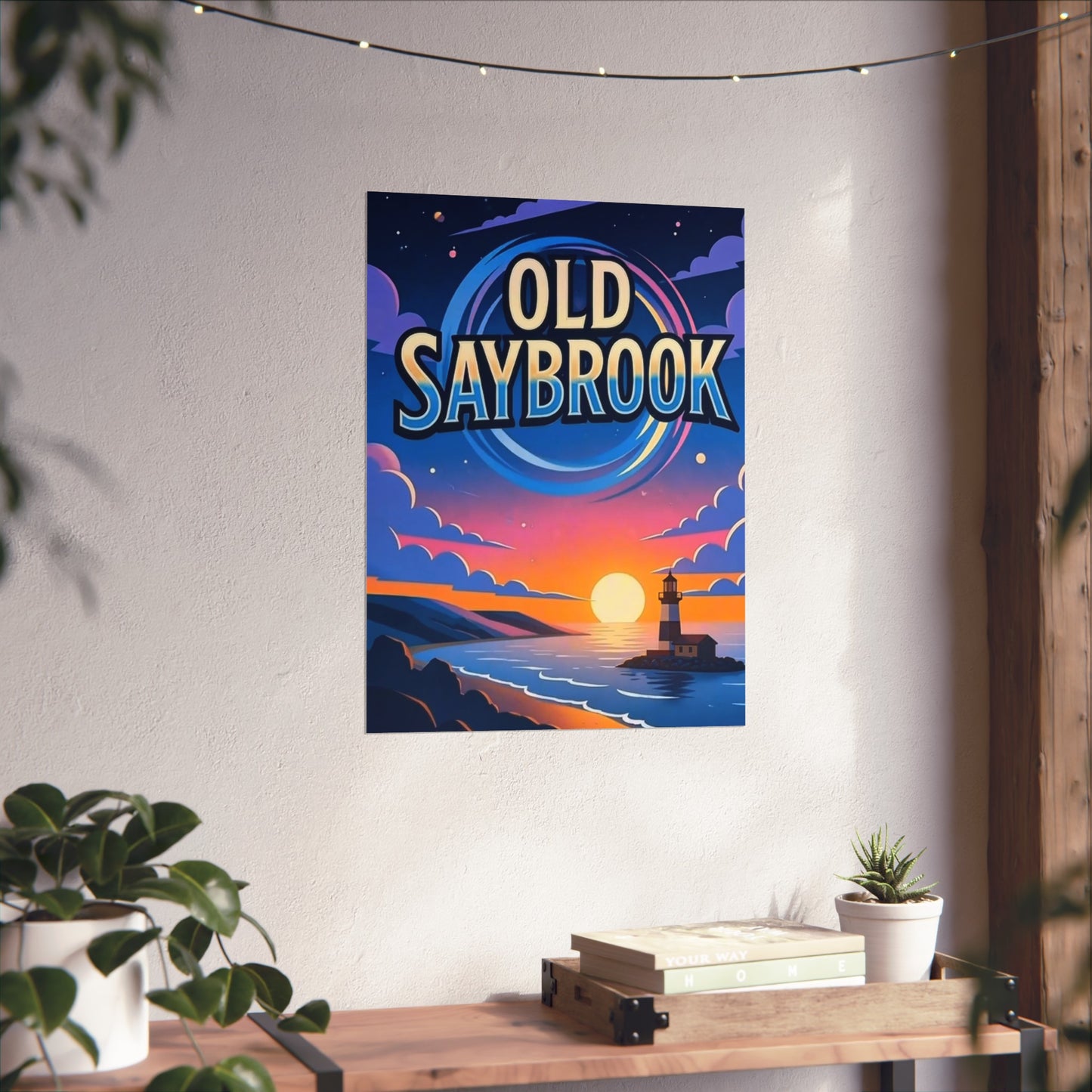 Old Saybrook Connecticut Vintage Retro Giclée Print Art Series Poster