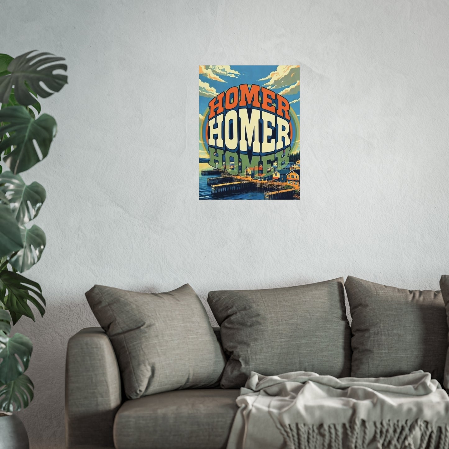 Homer Alaska Vintage Retro Giclée Print Art Series Poster