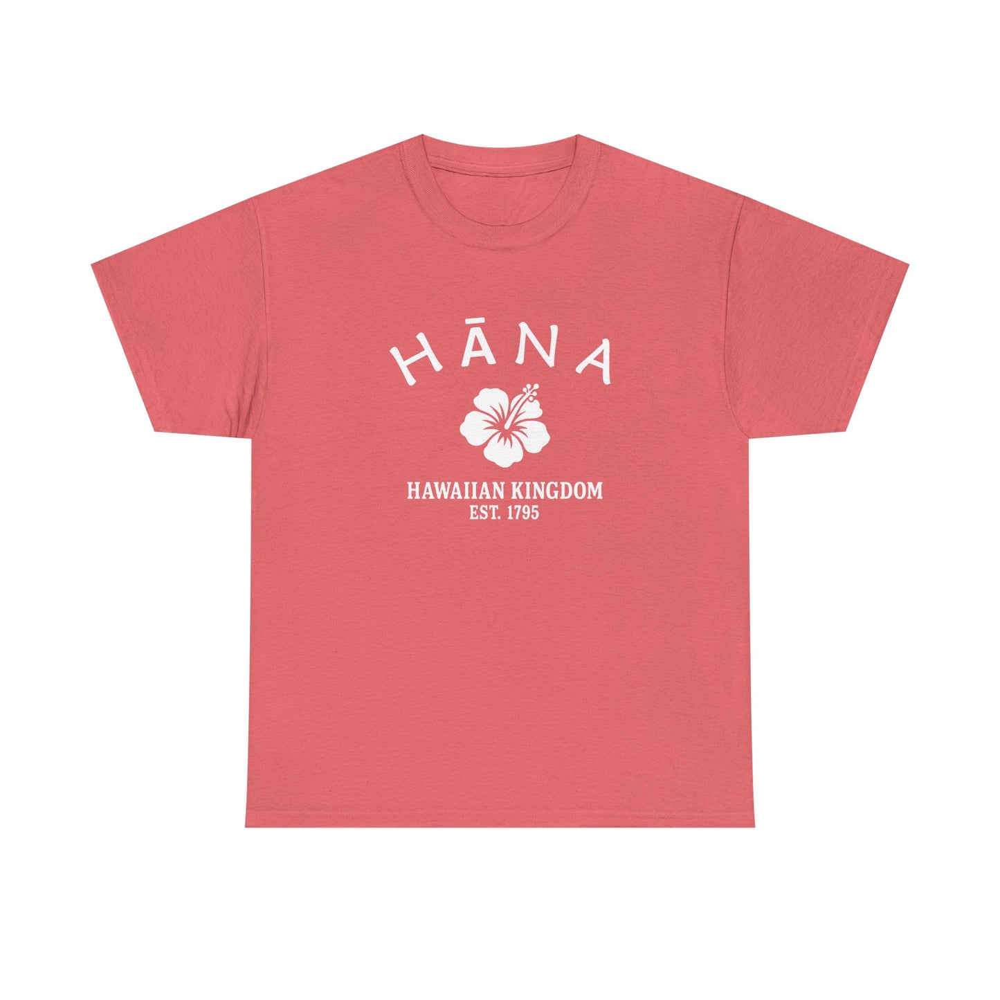 Hana Hawaii Vintage Retro Unisex Heavy Cotton Tee - White Logo