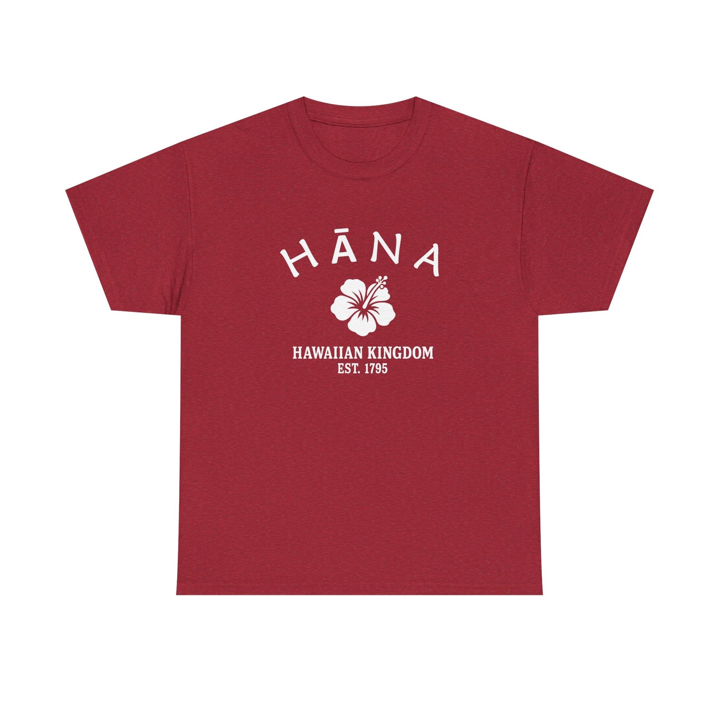 Hana Hawaii Vintage Retro Unisex Heavy Cotton Tee - White Logo