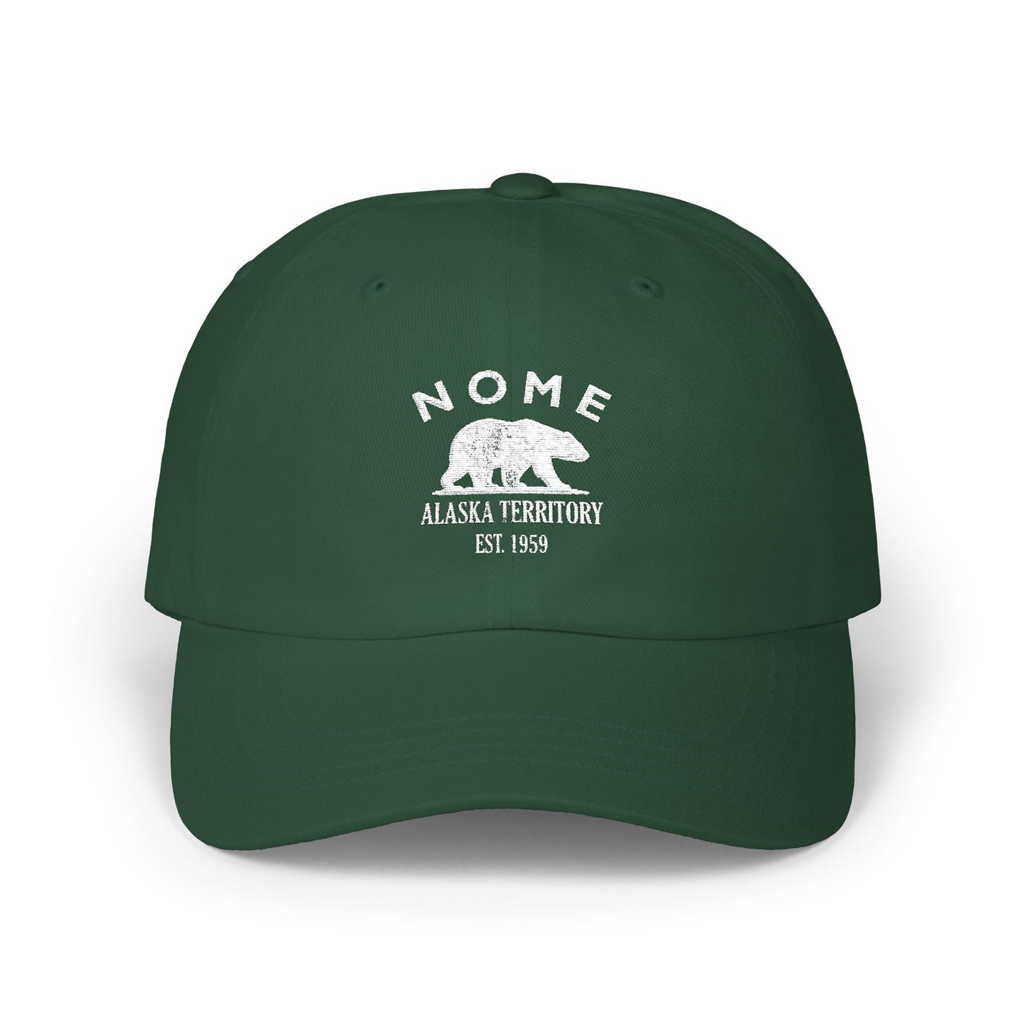 Nome Alaska Classic Cotten Cap - White Logo