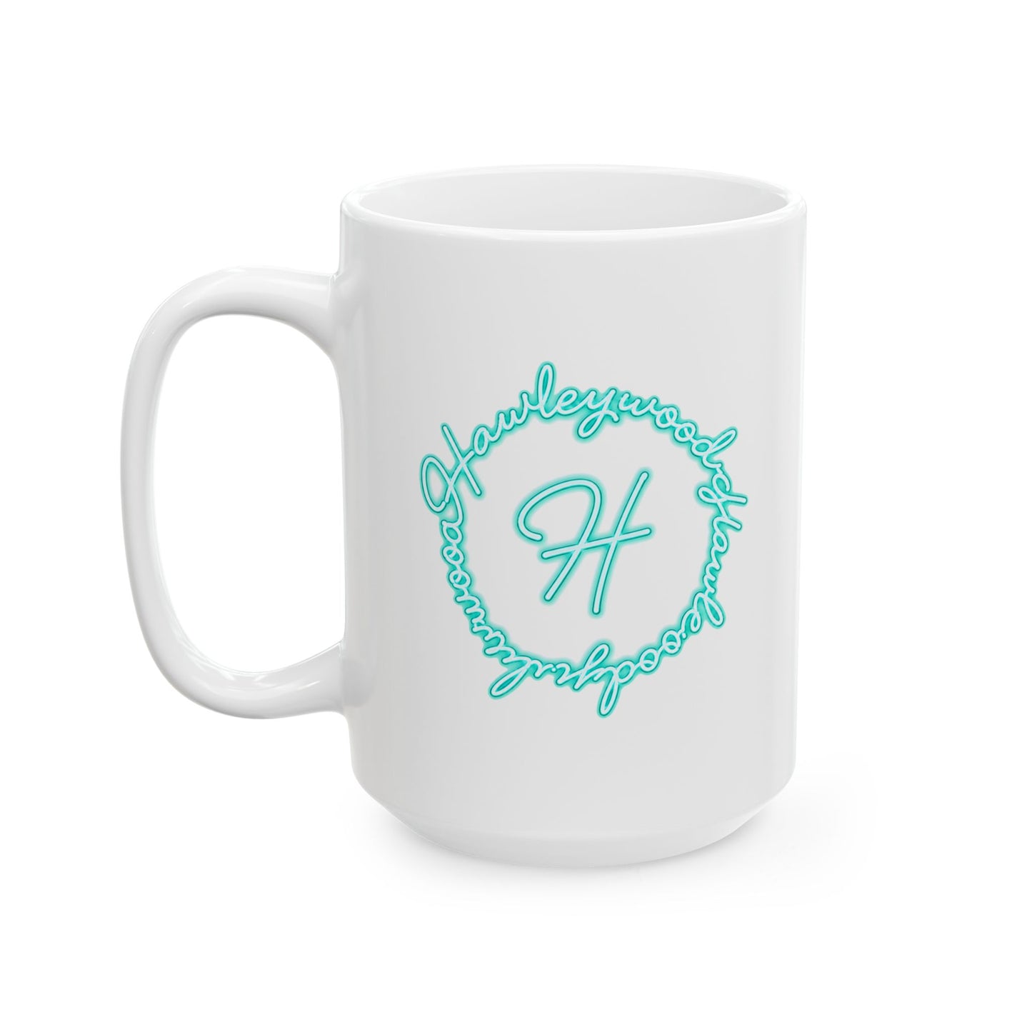 Hawleywood Vintage Retro Ceramic Mug - Round Logo