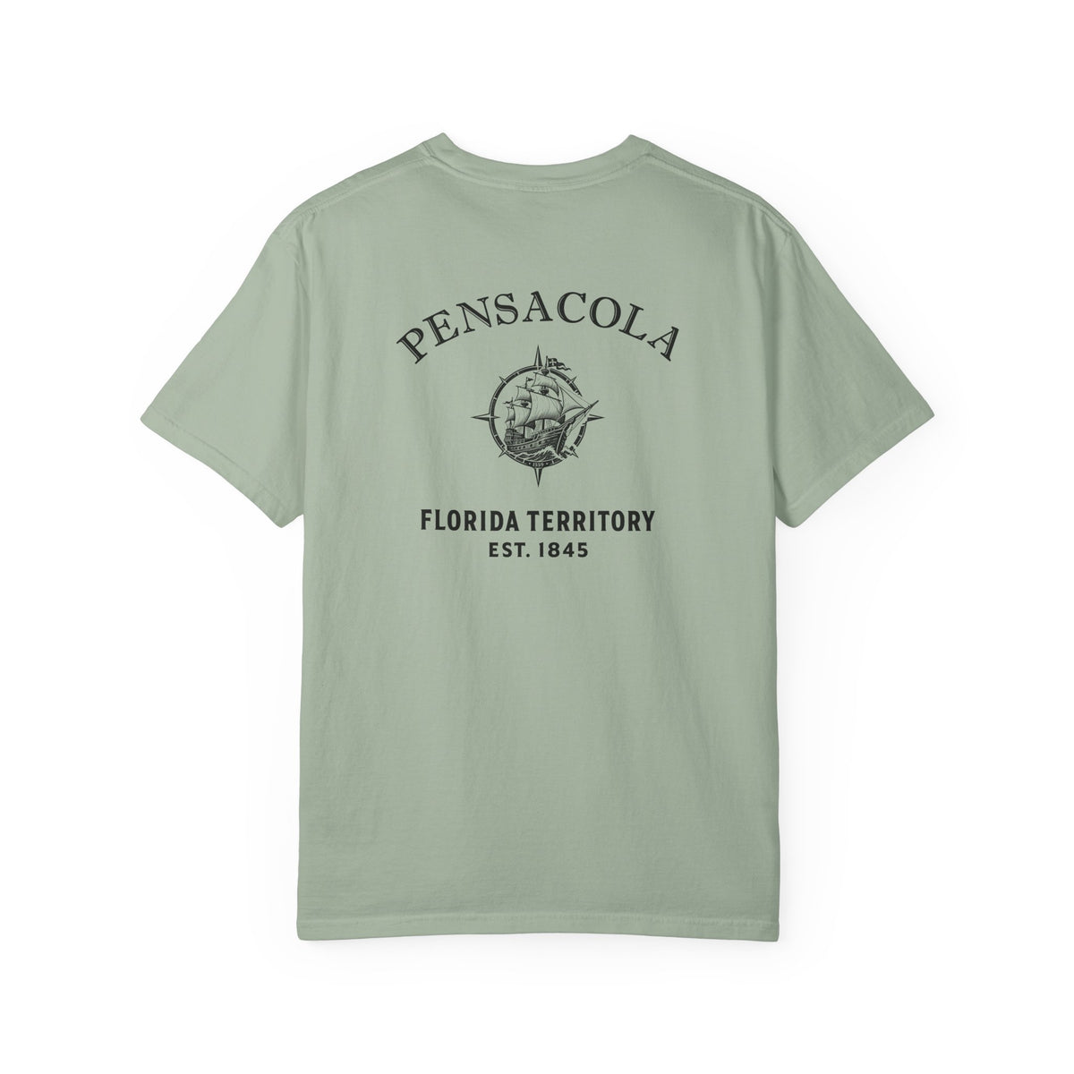 Pensacola Florida 1559 Ship Garment-Dyed Heavyweight Tee
