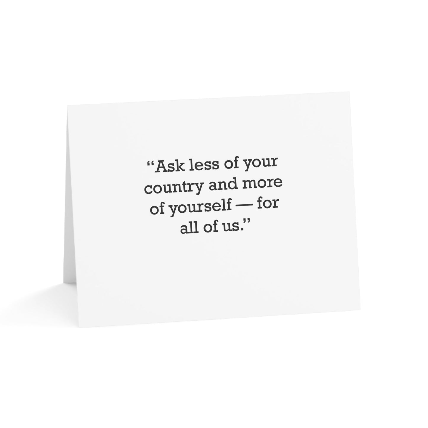 Quote 33 Ask Less Of Vintage Retro Thank You Card Set - Black Logo