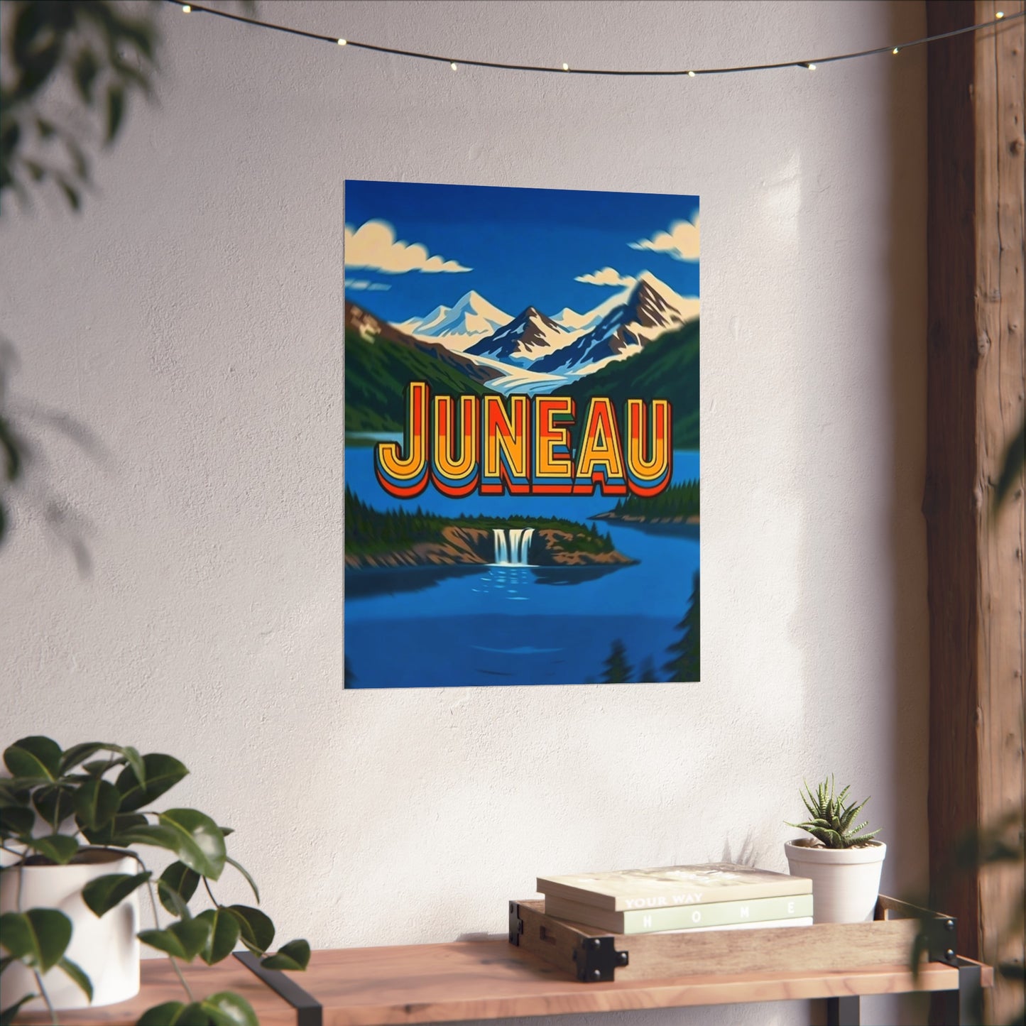 Juneau Alaska Vintage Retro Giclée Print Art Series Poster