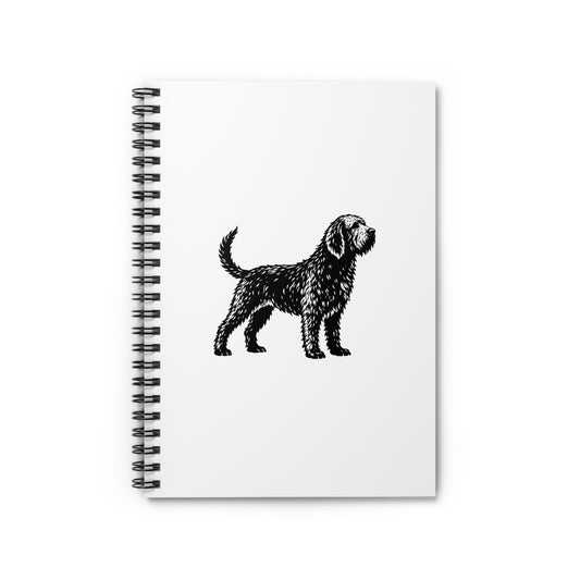 Otterhound Vintage Retro Art Series Spiral Ruled Journal - Standing
