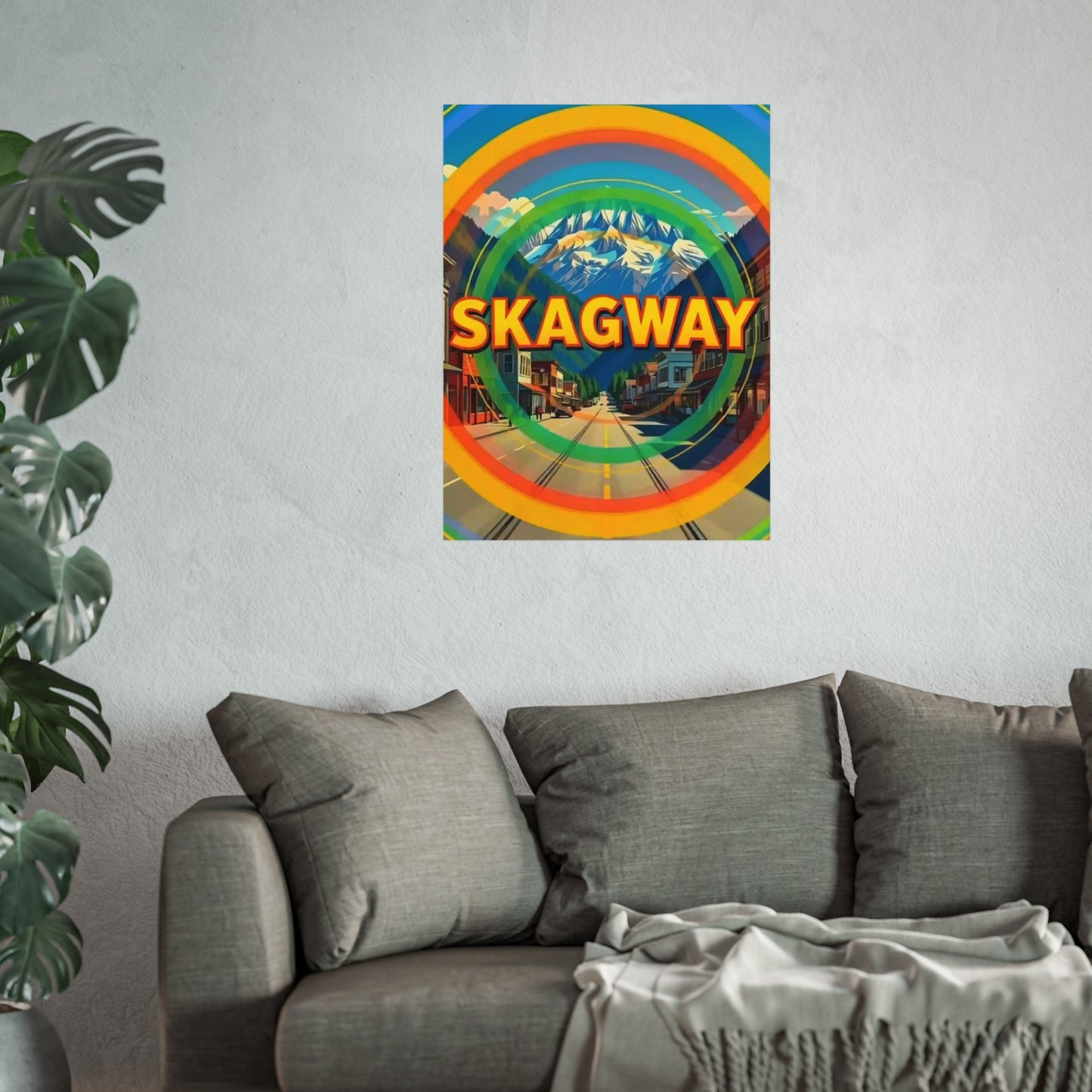 Skagway Alaska Vintage Retro Giclée Print Art Series Poster