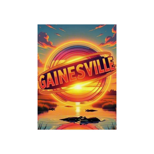 Gainesville Florida Vintage Retro Giclée Print Art Series Poster