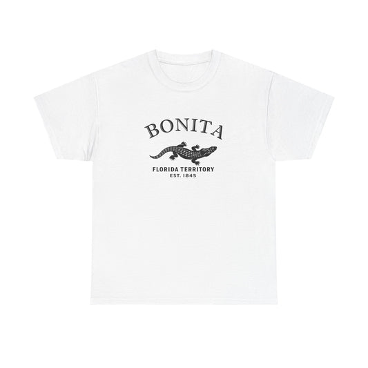 Bonita Florida Vintage Retro Unisex Heavy Cotton Tee - Black Logo