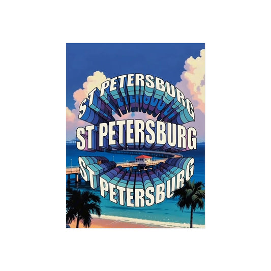St Petersburg Florida Vintage Retro Giclée Print Art Series Poster