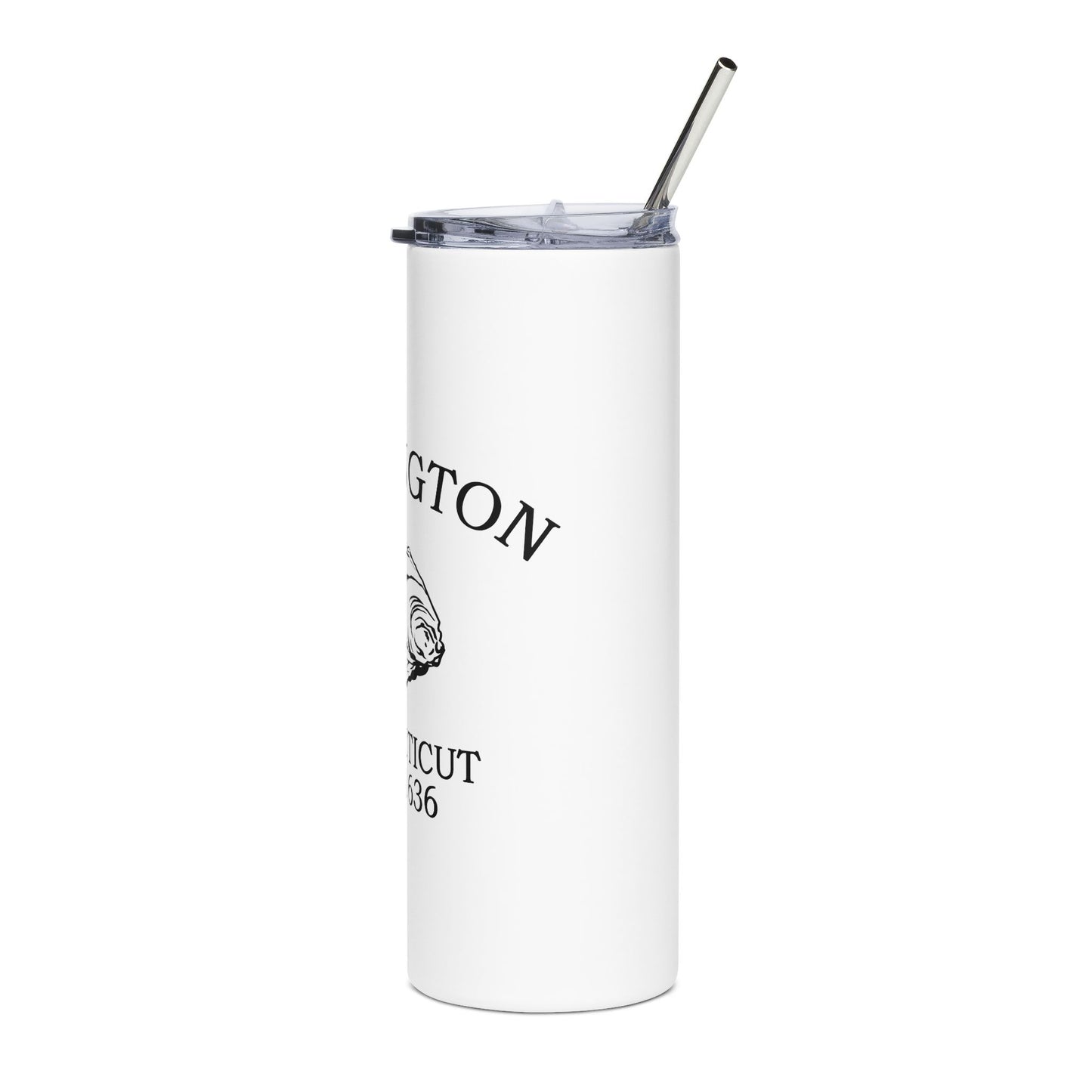 Stonington Connecticut Vintage Retro 20oz Stainless Tumbler - Black Logo